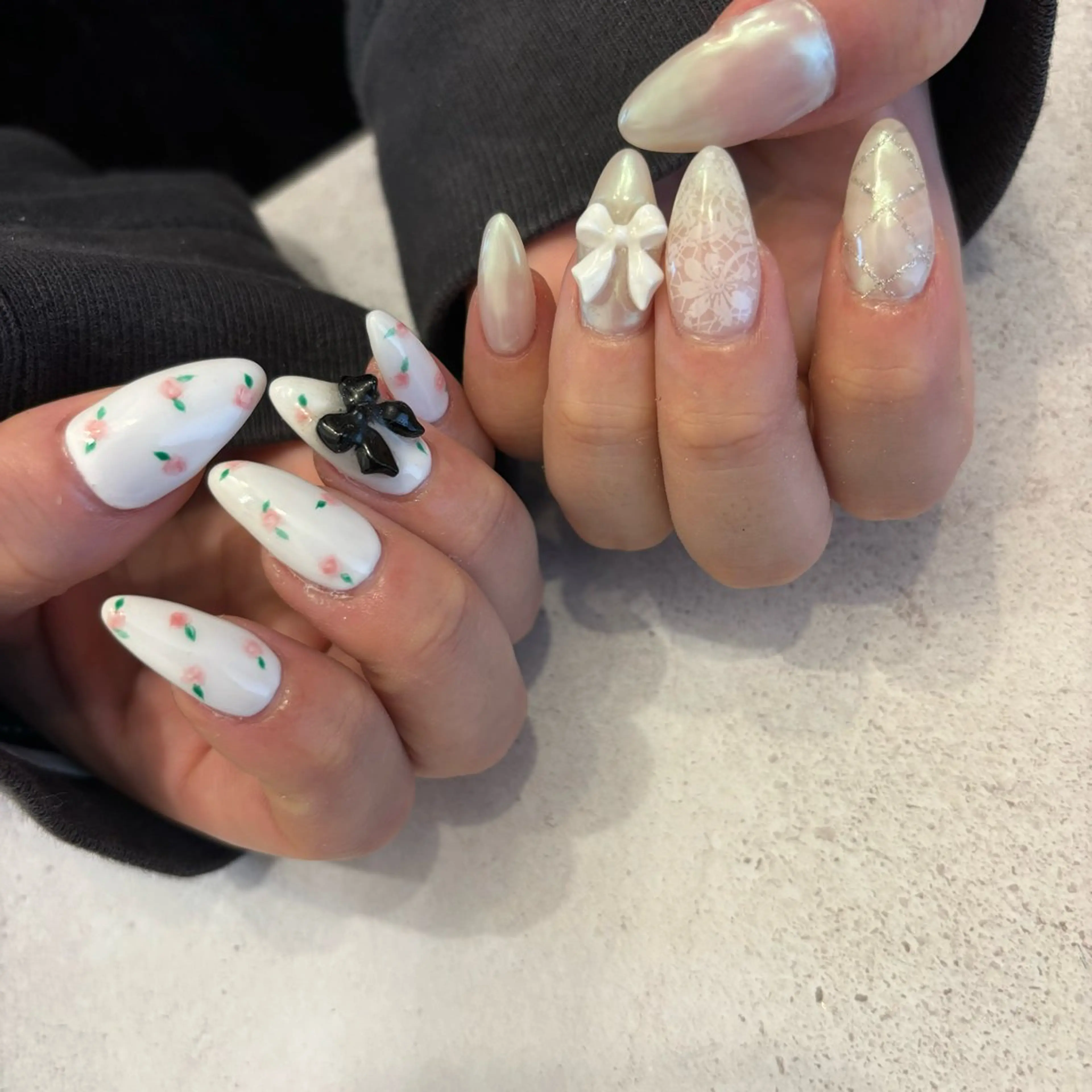 ネイル ハンドネイル Sea  nail by emaのネイルデザイン
