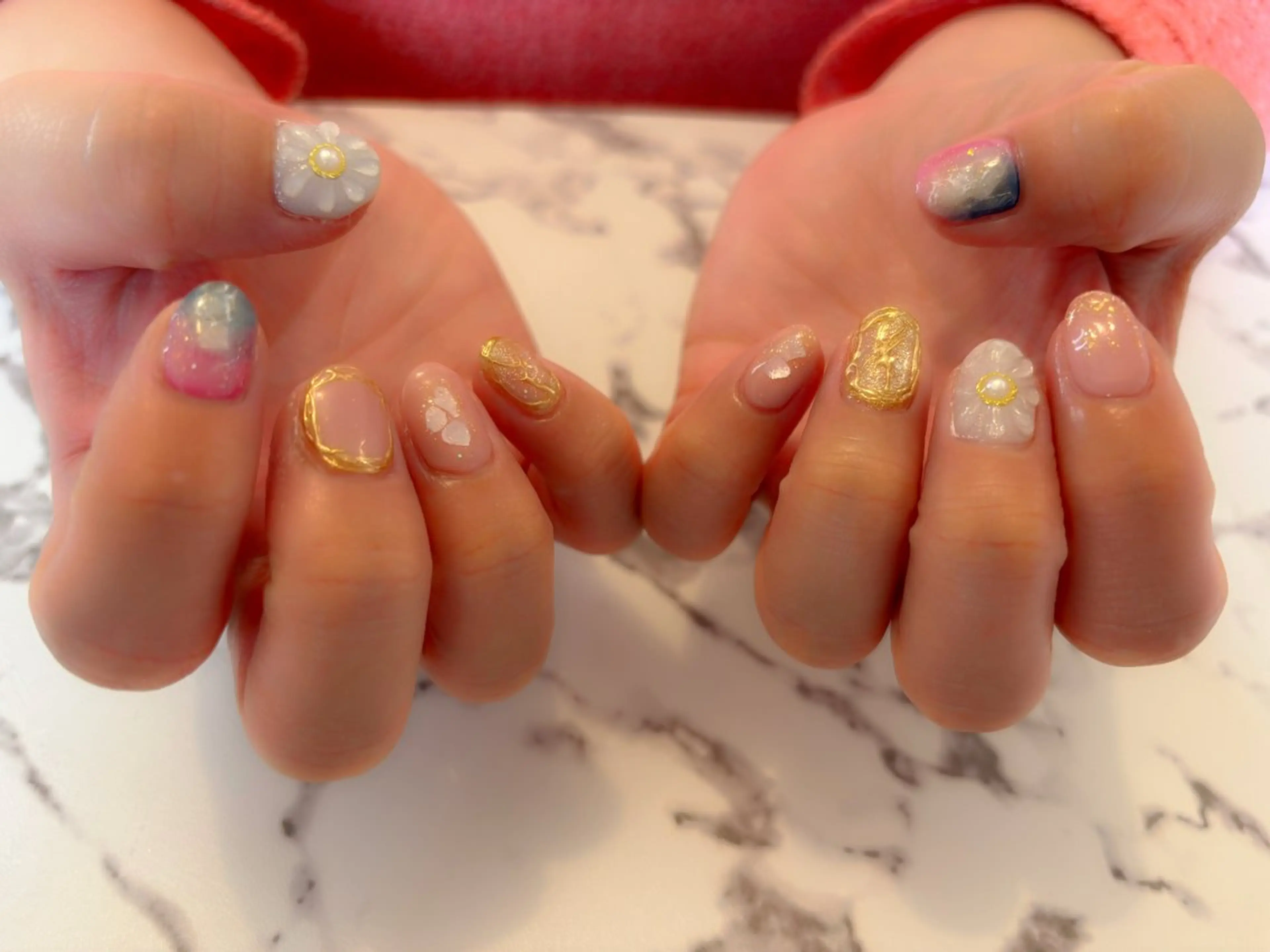 ネイル 持ち込み ハンドネイル フットネイル komohana salon🌺のネイルデザイン