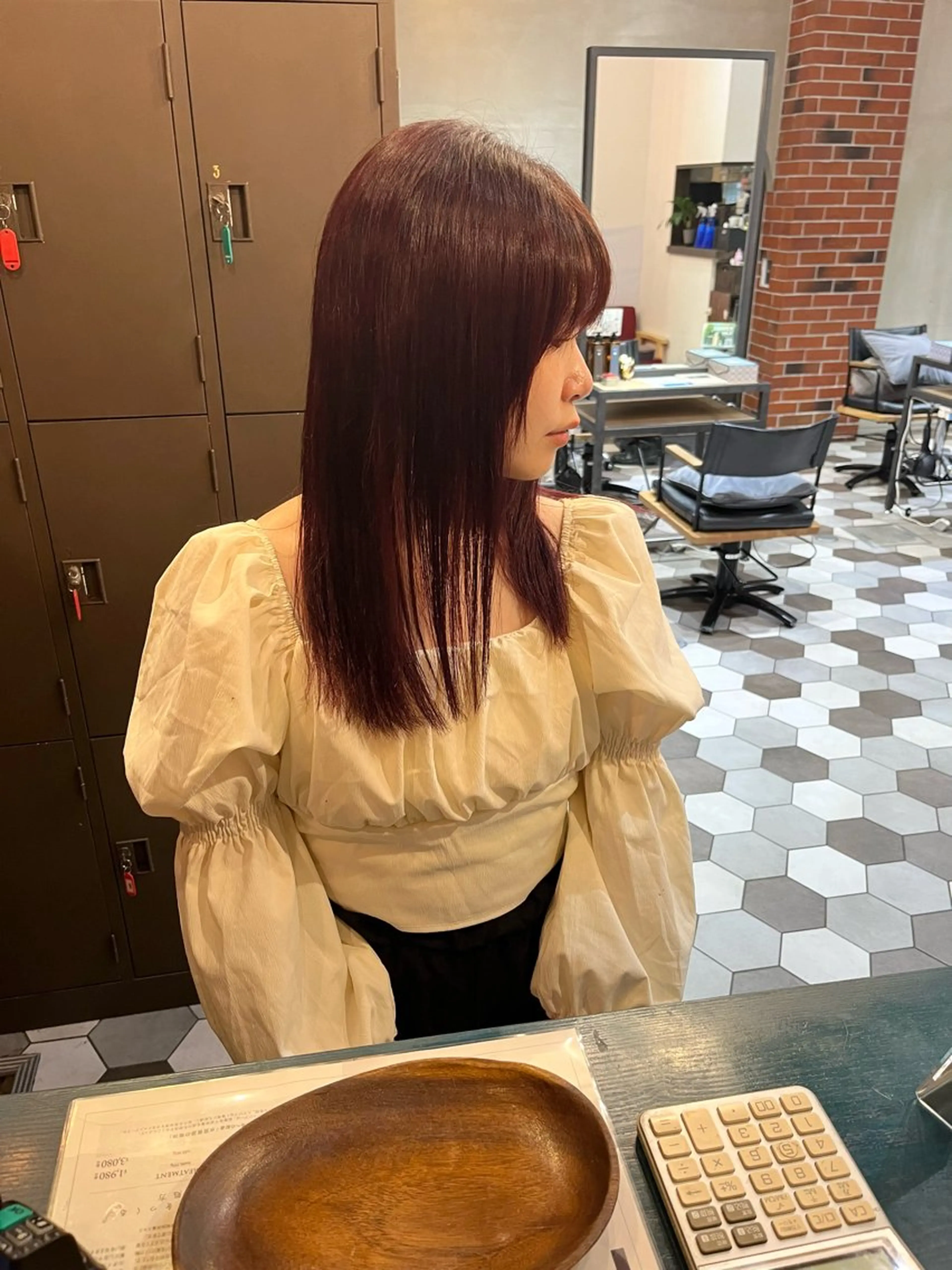 カラー 似合わせ顔まわり カット💛森尾真由美のヘアスタイル
