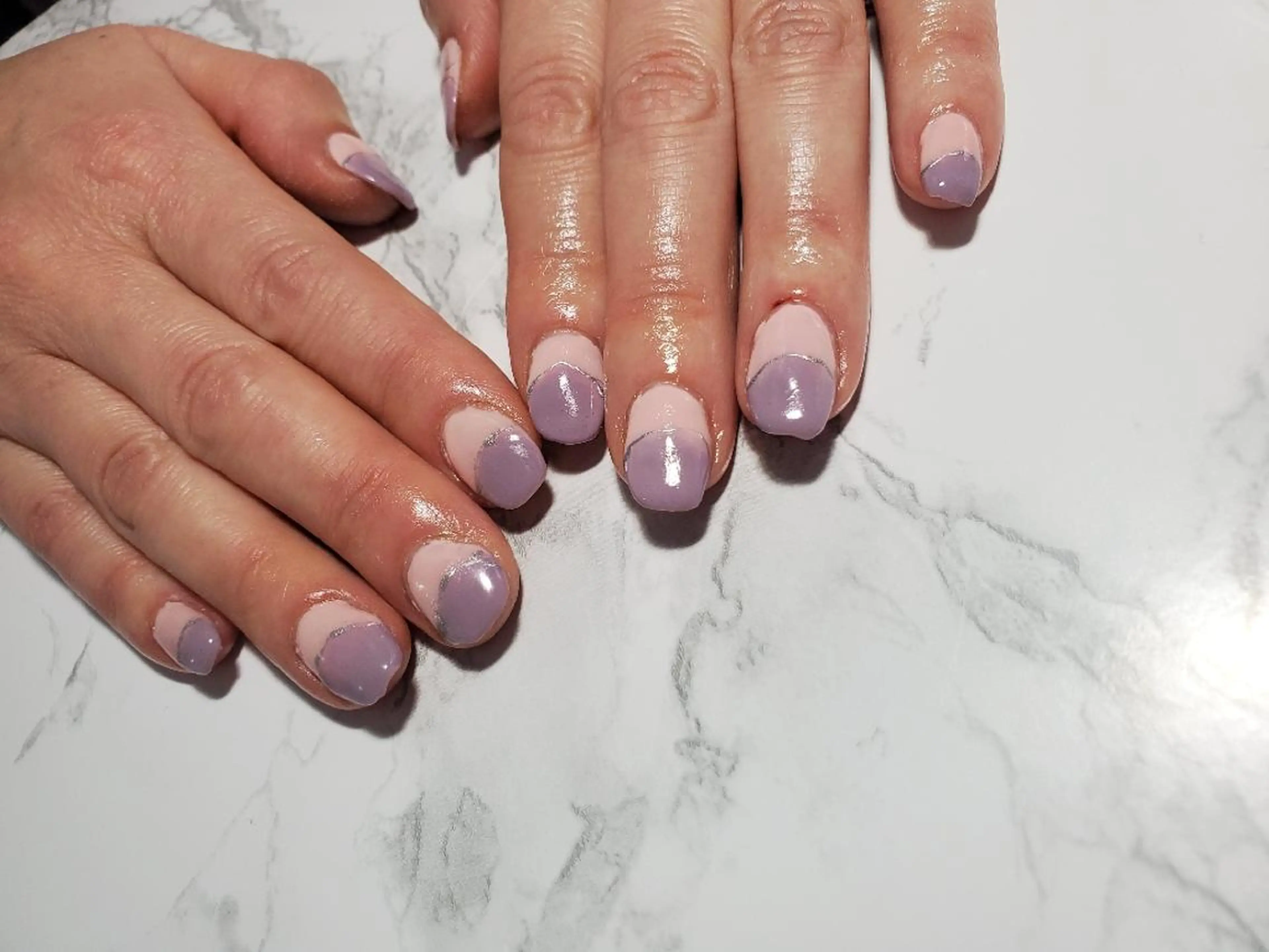 ネイル フレンチネイル グラデーション Lea,Nail所属・松橋 愛のネイルデザイン