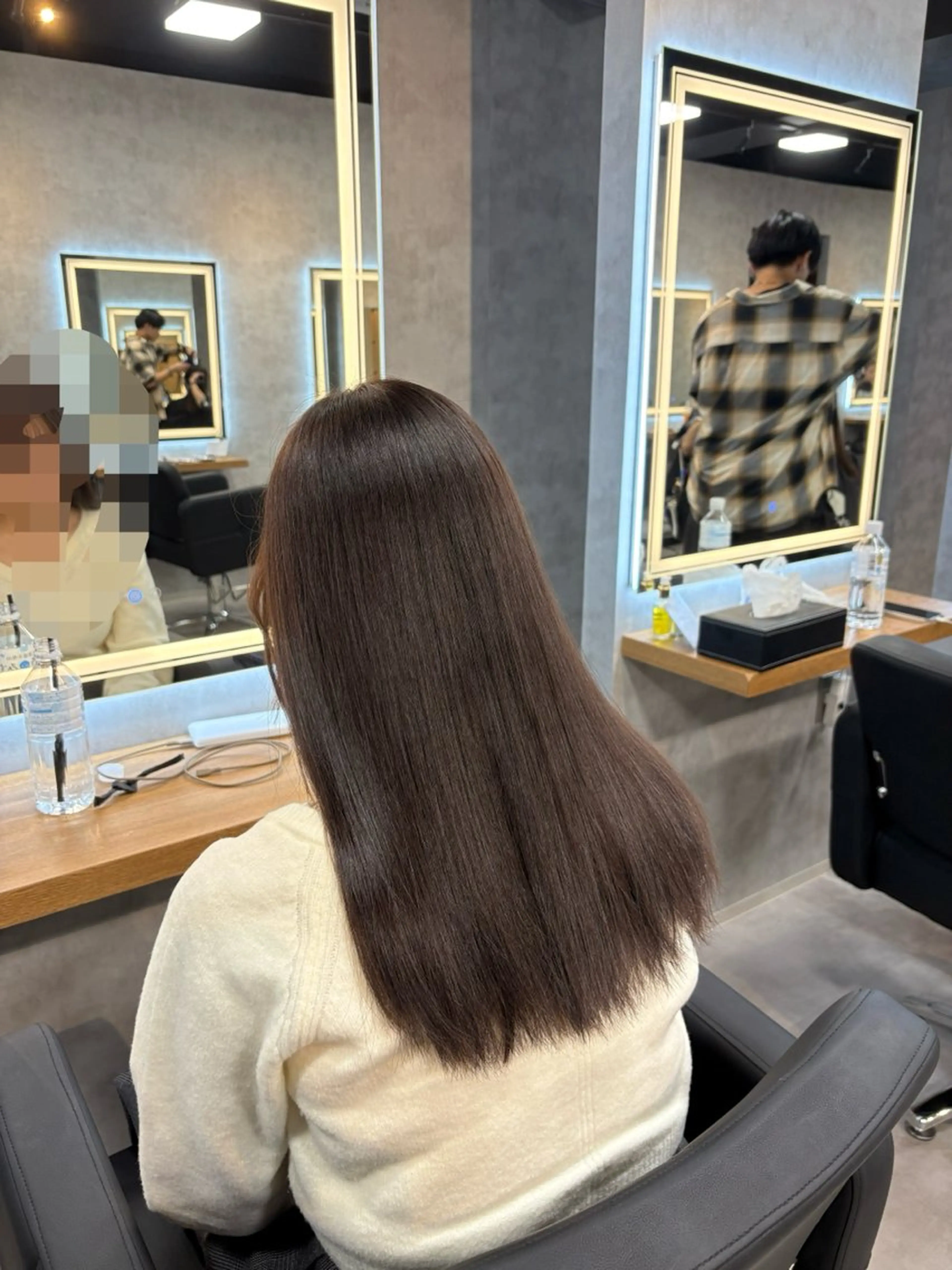 ミディアム カラー ヘアカラー グレージュ/ベージュ 透明感カラーYUTAのヘアスタイル