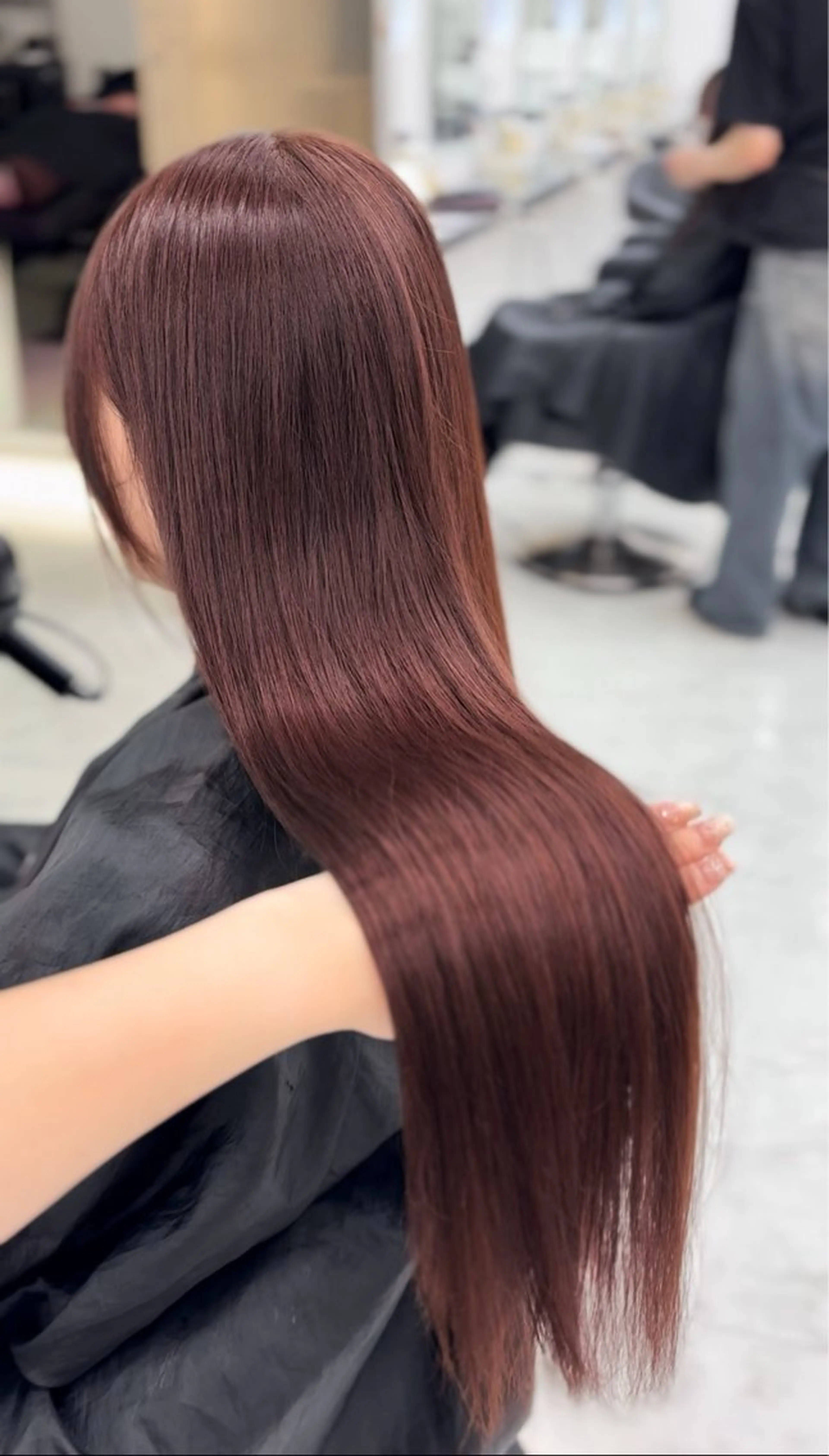 ロング カラー ヘアアレンジ ヘアカラー ヘッドスパ ヘアセット 🫧‪🎀うる艶暖色 🏹Nanako🎀のヘアスタイル