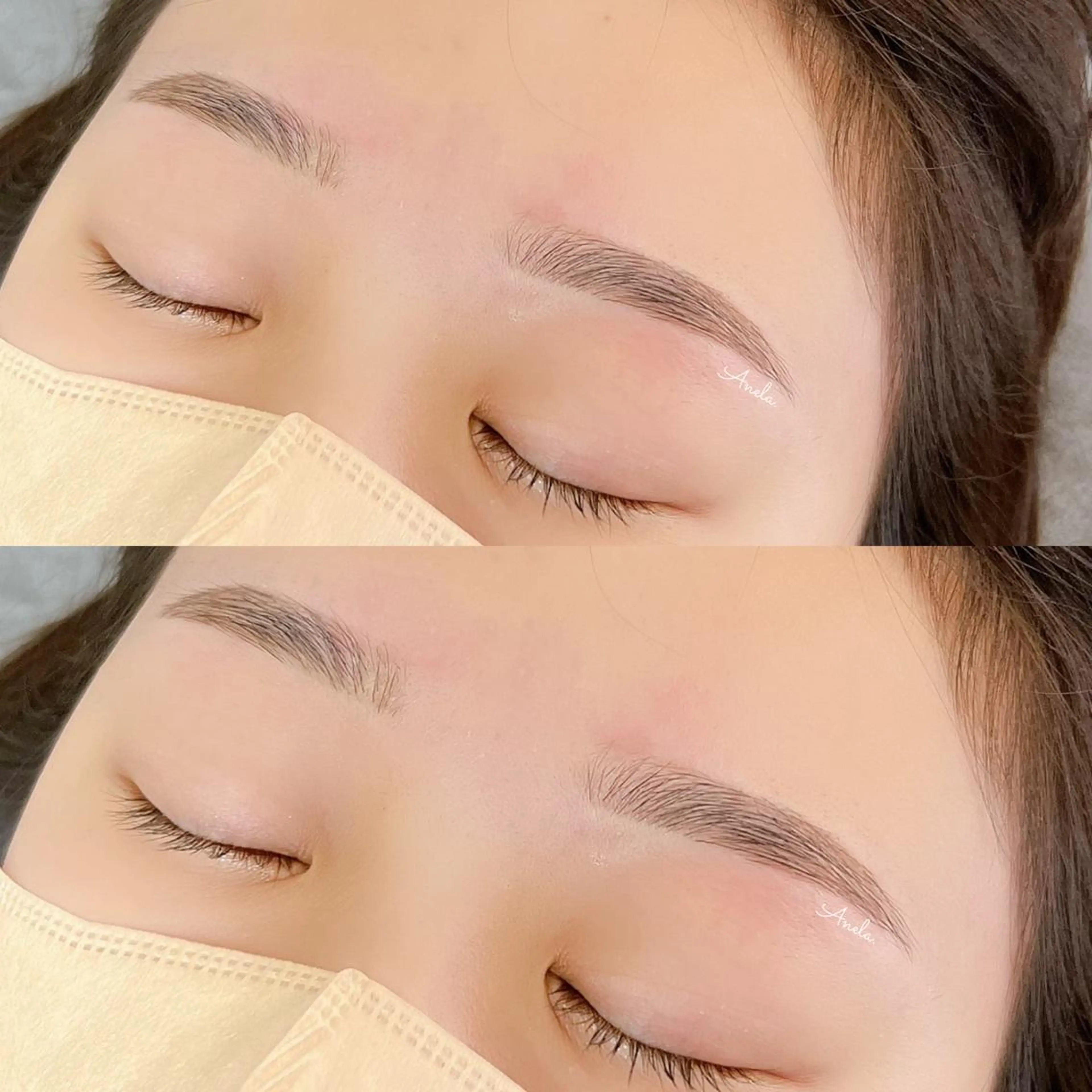 アイブロウ ワックス脱毛 眉カット Anela.所属・Anela./江坂/ ラッシュリフトのマツエク・マツパデザイン