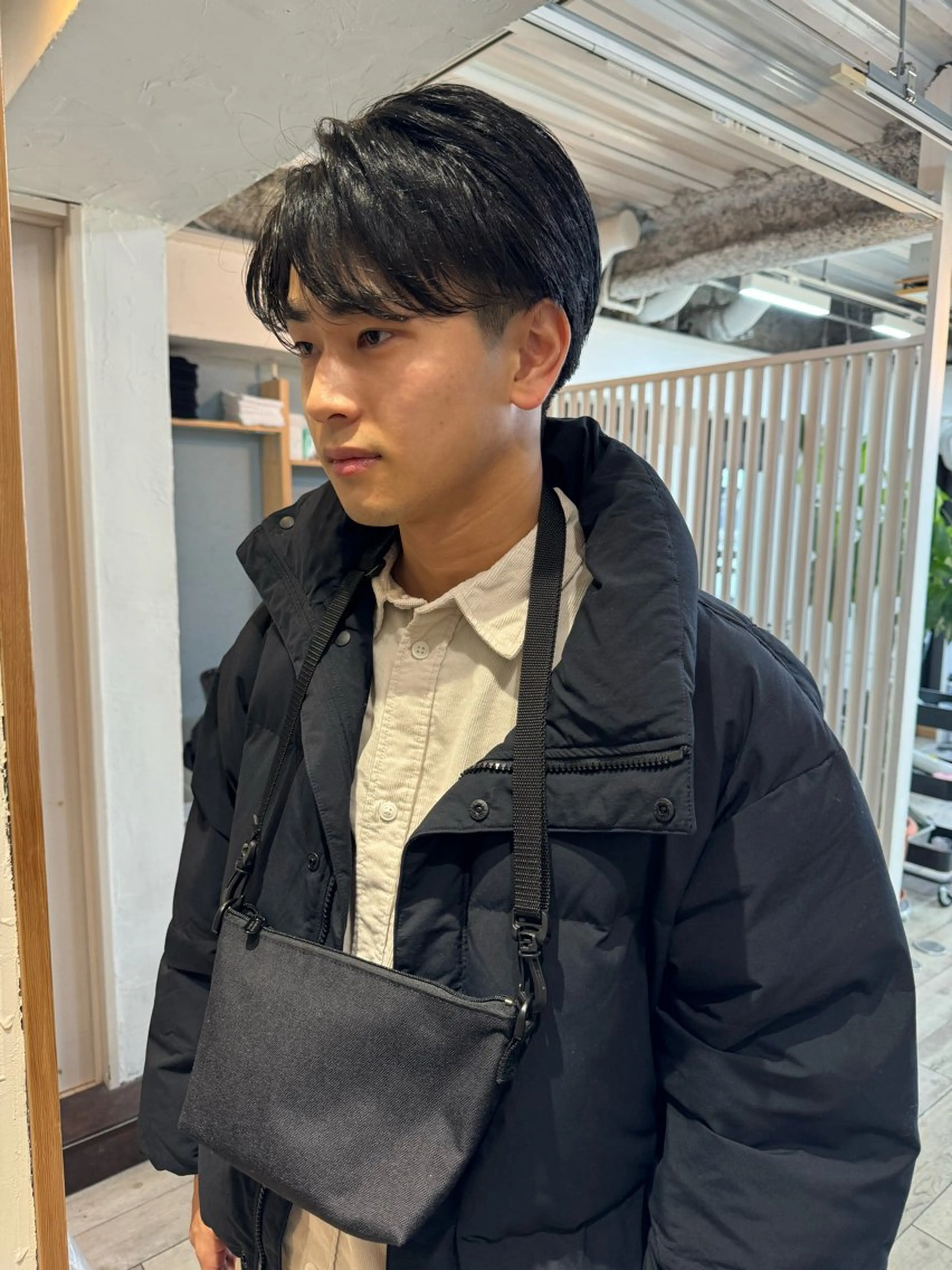 カラー パーマ メンズ アップバング センターパート マッシュ メンズパーマ スパイキーショート カット ヘアセット 【池袋/スパイキー ショート】ⓝⓘⓜⓤのヘアスタイル