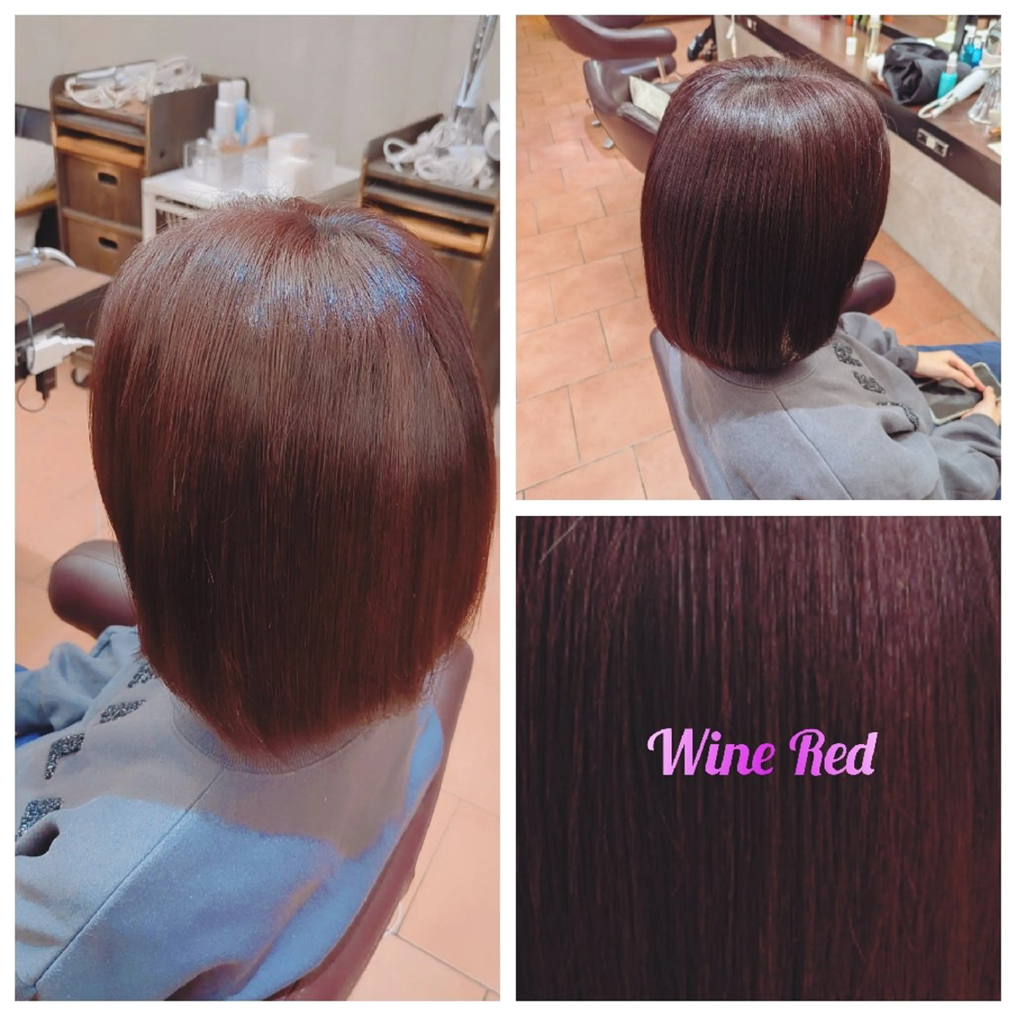 カラー レッドカラー ヘアカラー 🌸センター北 🌸森田 果南🌸のヘアスタイル