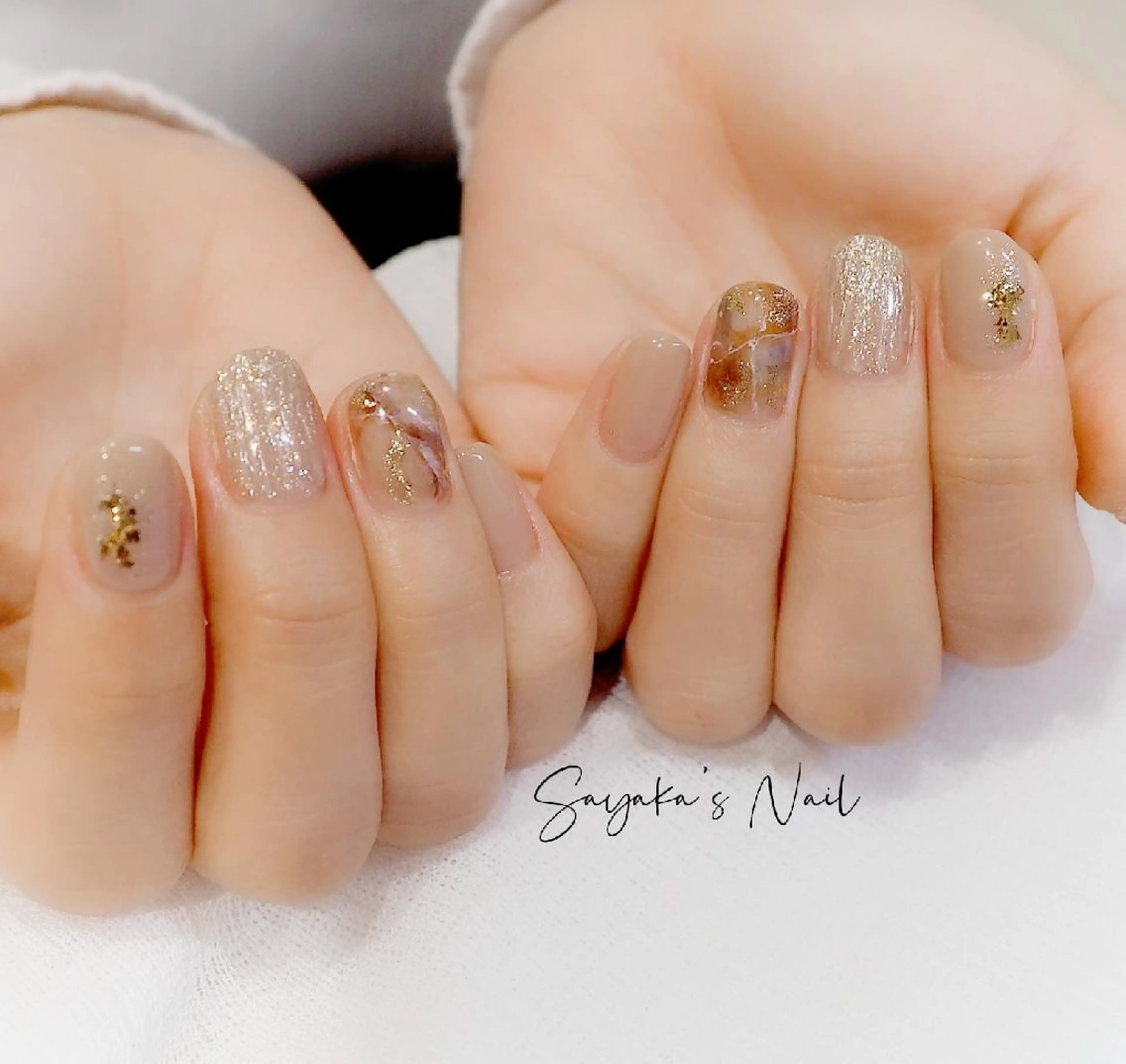 ネイル ニュアンスネイル ハンドネイル infinity skyのネイルデザイン