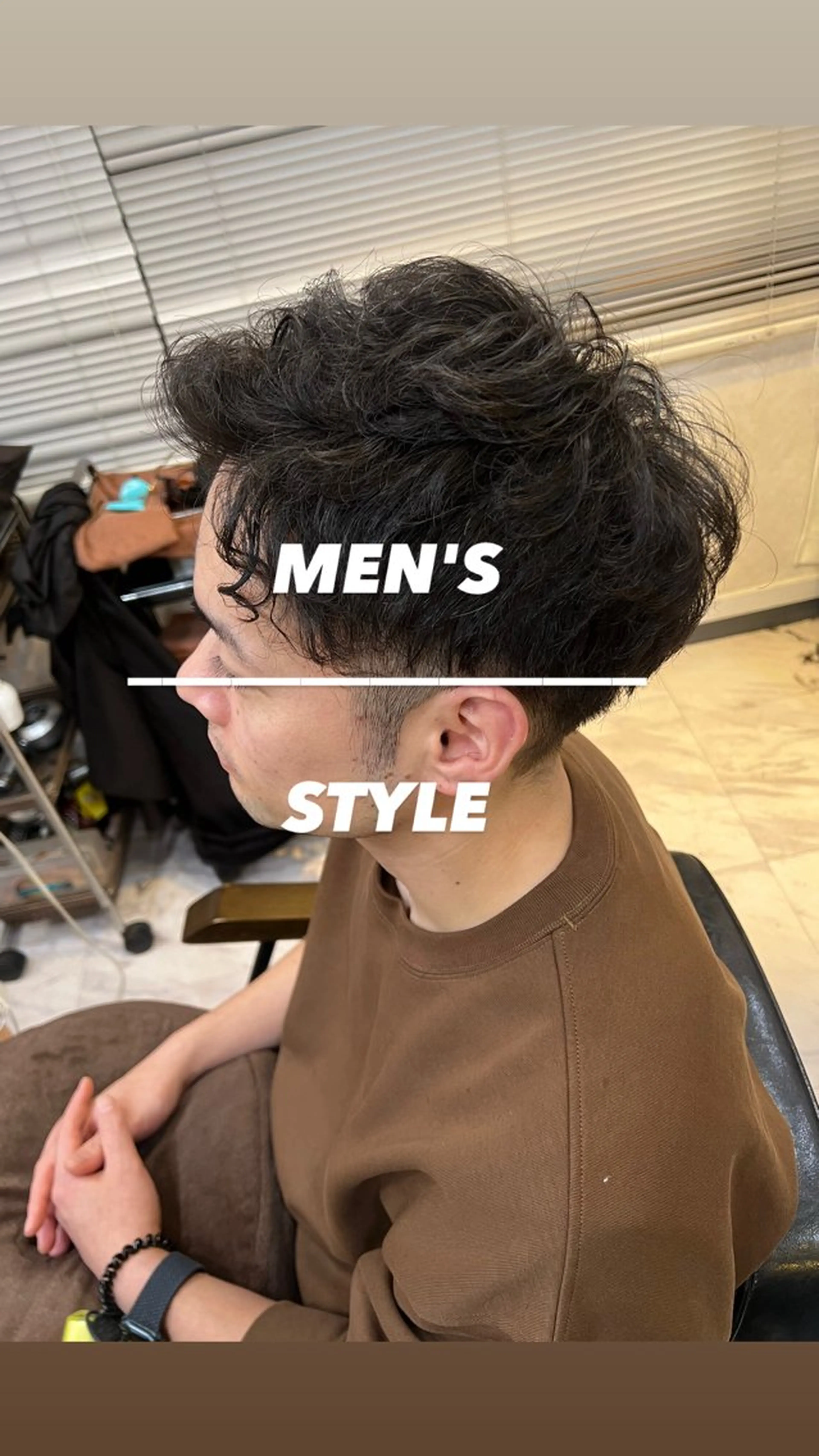 メンズ 大人女性ぼかし メンズ強化🦙平作のヘアスタイル