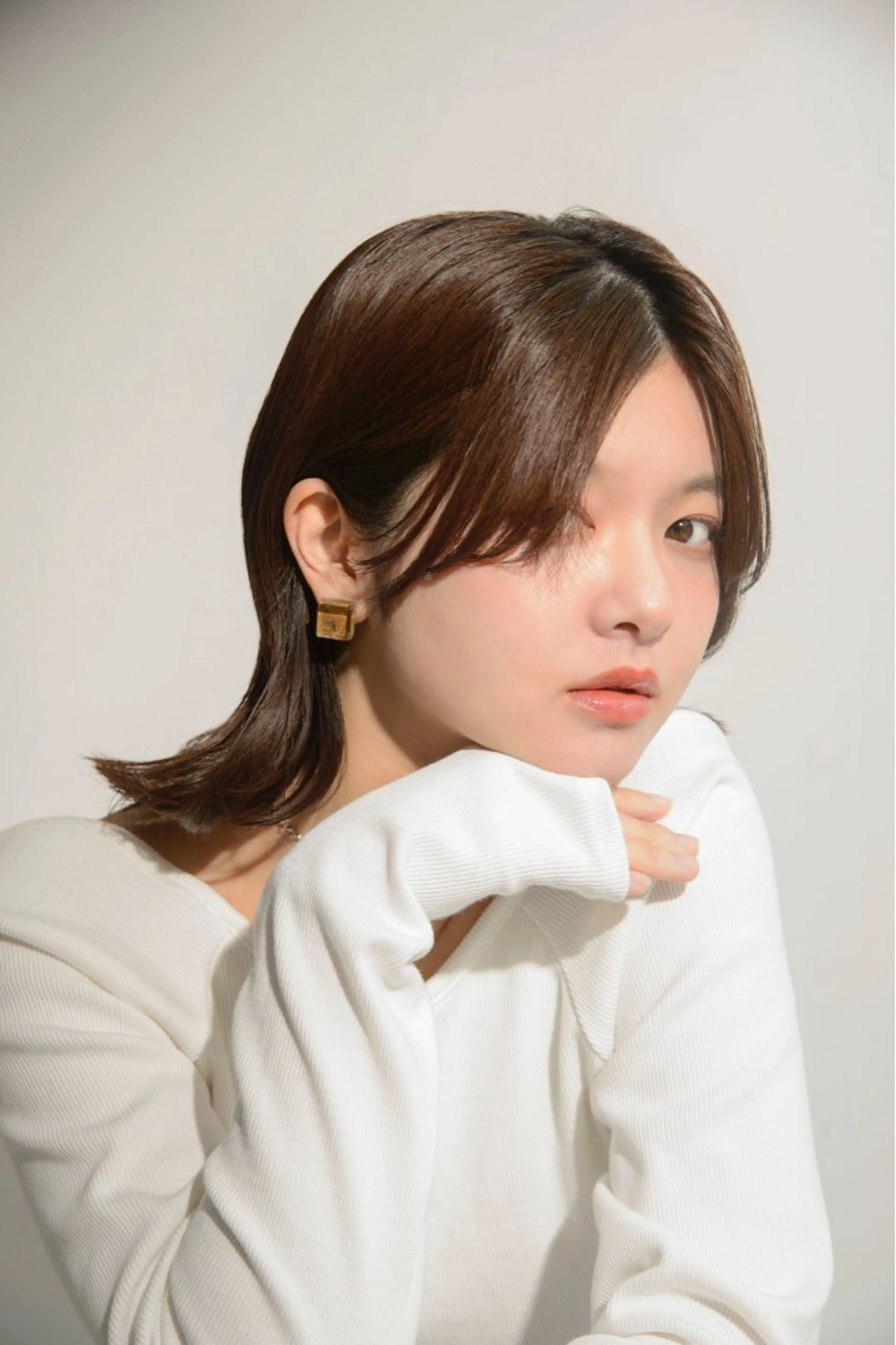 ミディアム カラー KYARA HALF 【アカデミー】のヘアスタイル