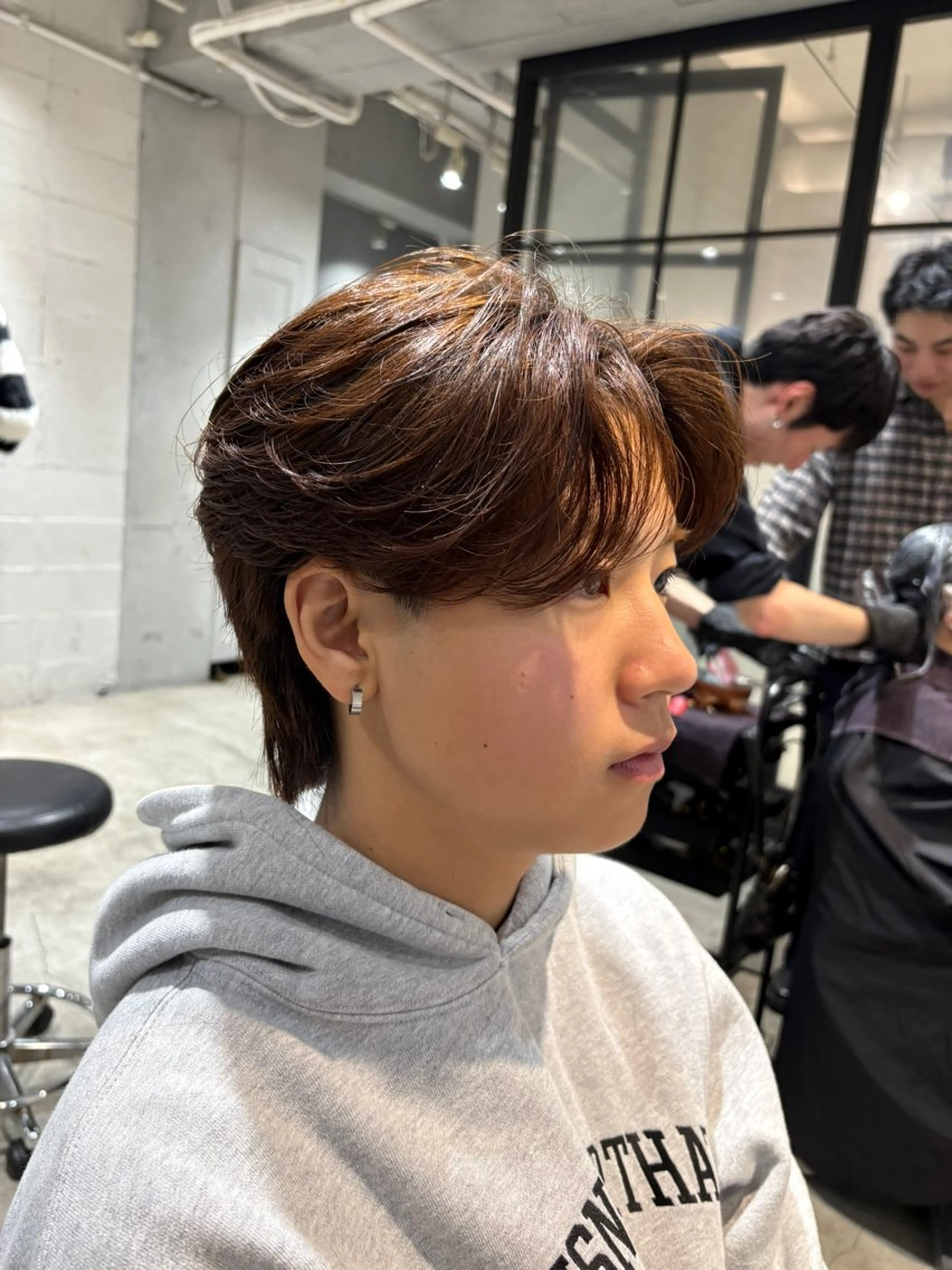 カラー パーマ メンズ メンズブリーチ ダウンパーマ フェードカット メンズ韓国風 メンズパーマ カット パーマ トリートメント メンズカット松戸/韓 国/メンズパーマ航太のヘアスタイル