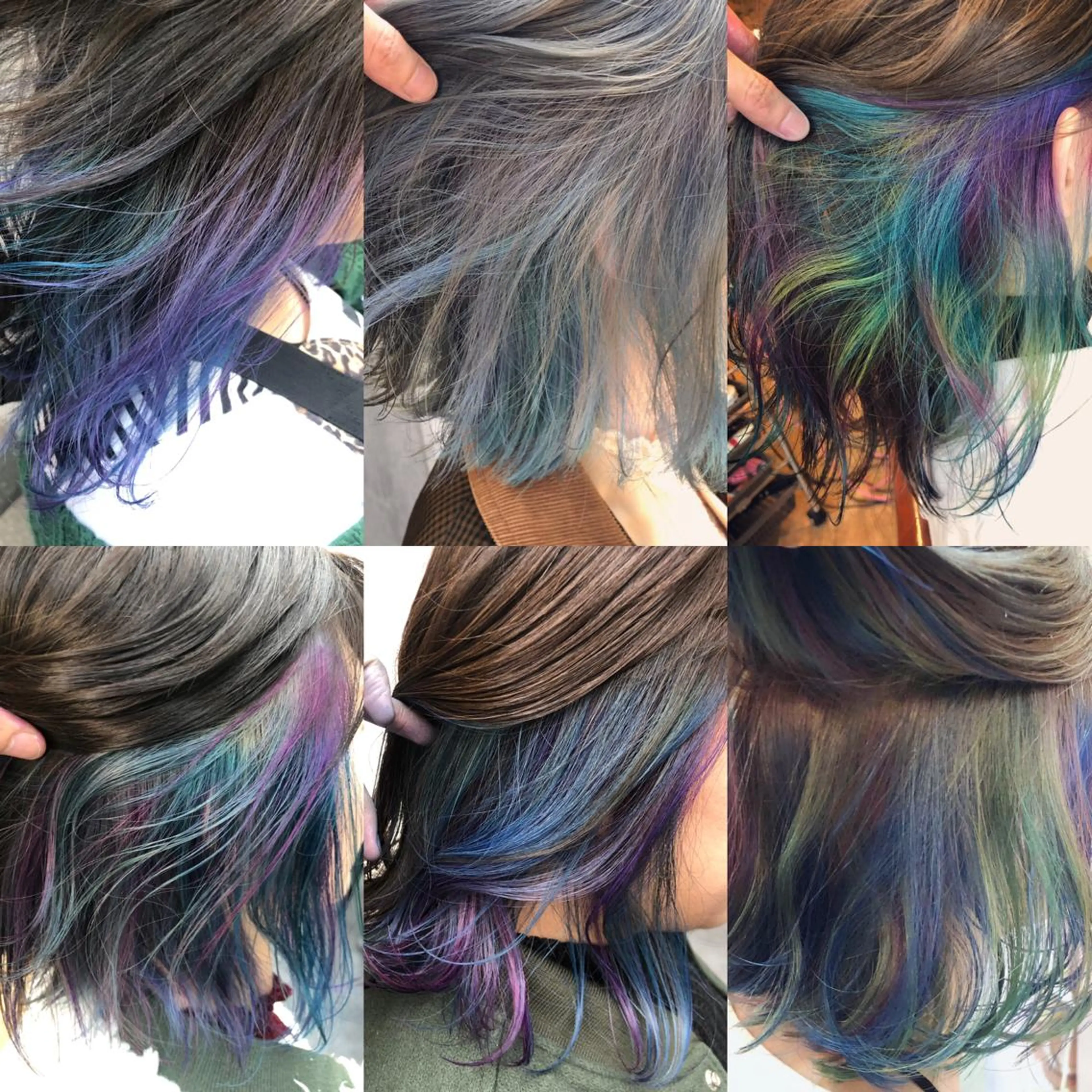 ミディアム カラー ユニコーンカラー カット ヘアカラー トリートメント 原宿サロン代表 デザインカラー伊藤卓のヘアスタイル