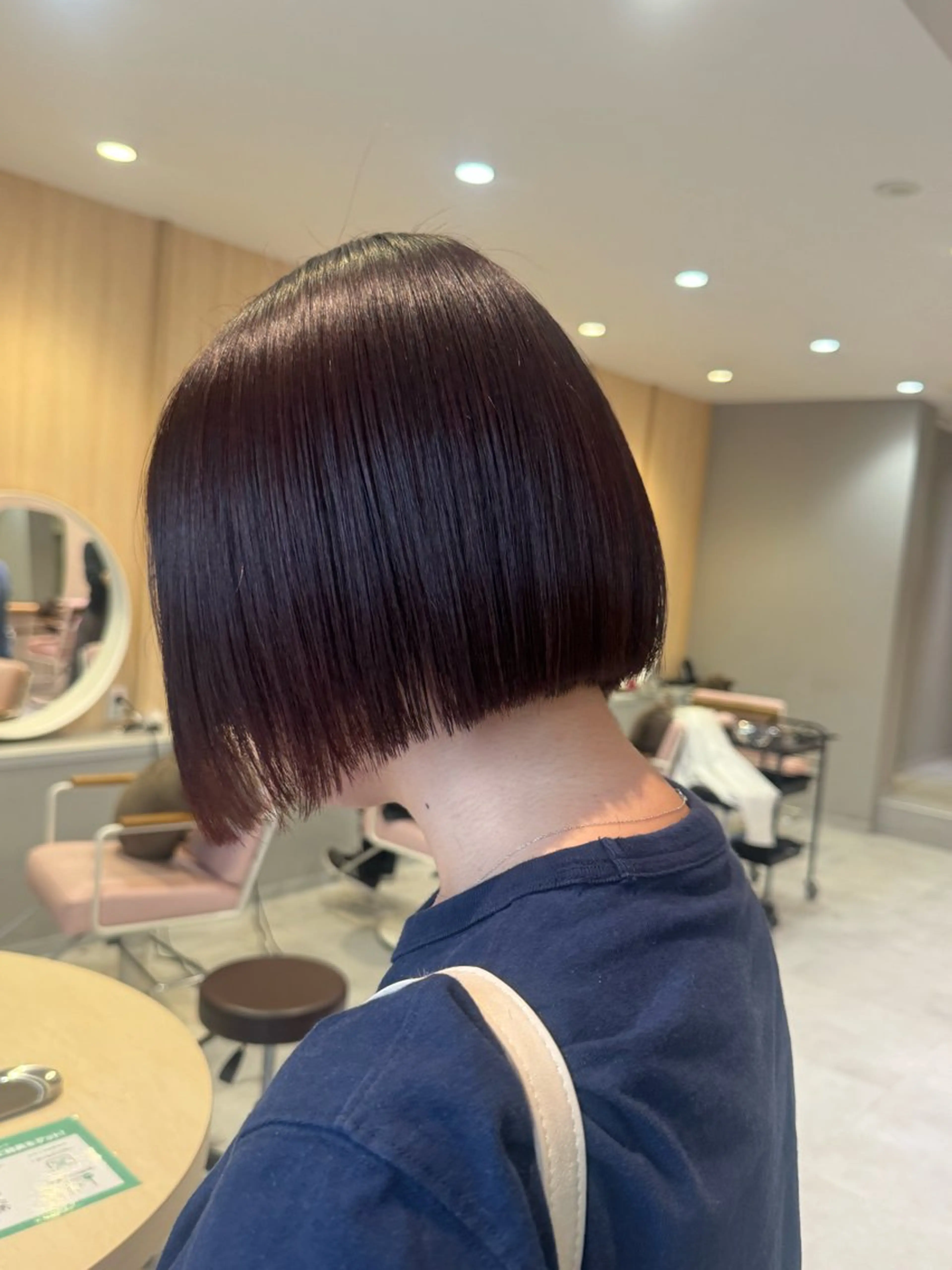 ショート カラー カット ヘアカラー 縮毛矯正 BELLE by revo所属・𝘀𝗮𝗲/ 艶髪/ショートボブのヘアスタイル