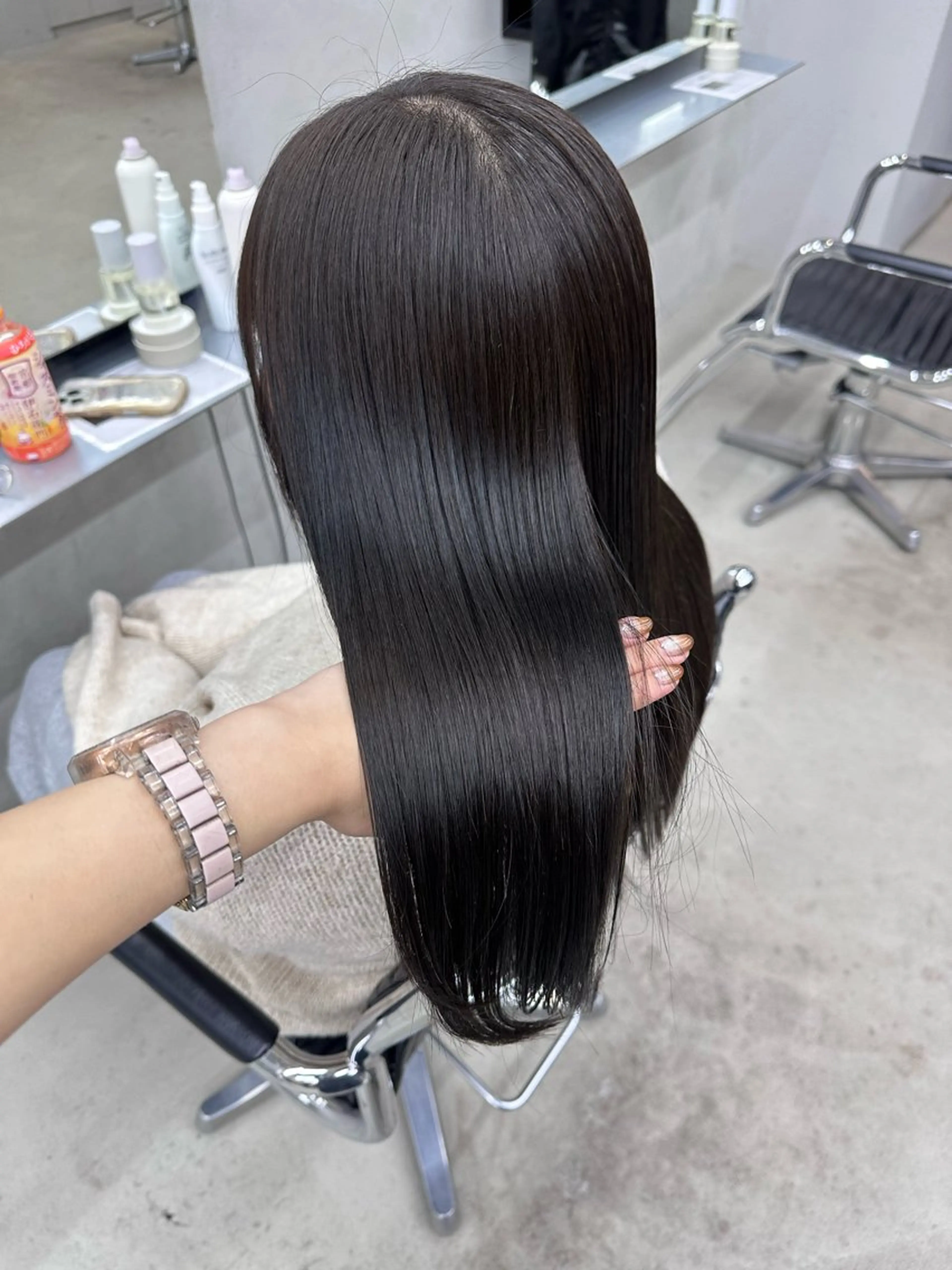 ロング カラー 髪質改善 トリートメント カット ヘアカラー トリートメント 染谷 遥花のヘアスタイル