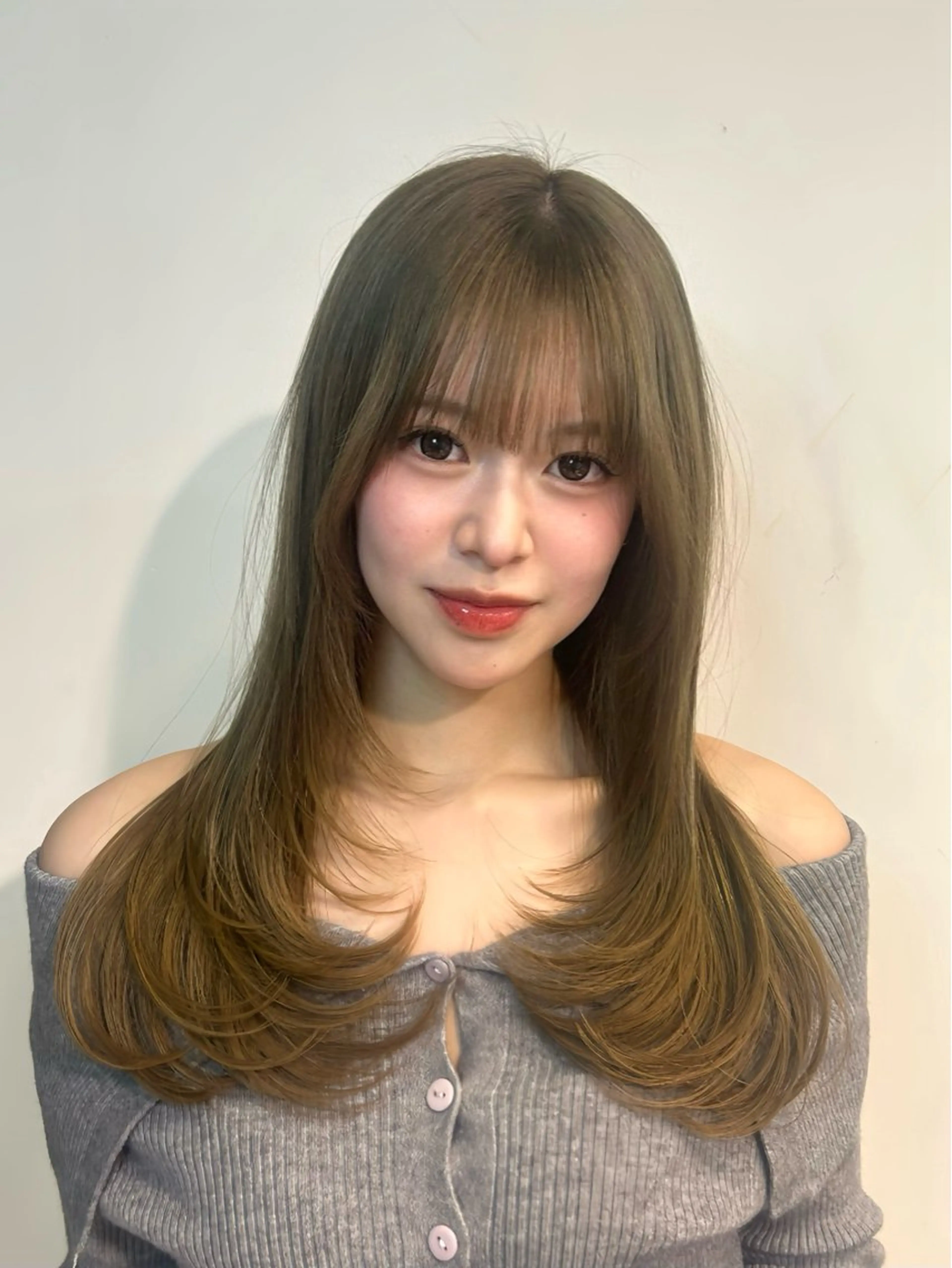 カラー ベージュカラー 透明感カラー オリーブベージュ 二宮 陽太のヘアスタイル