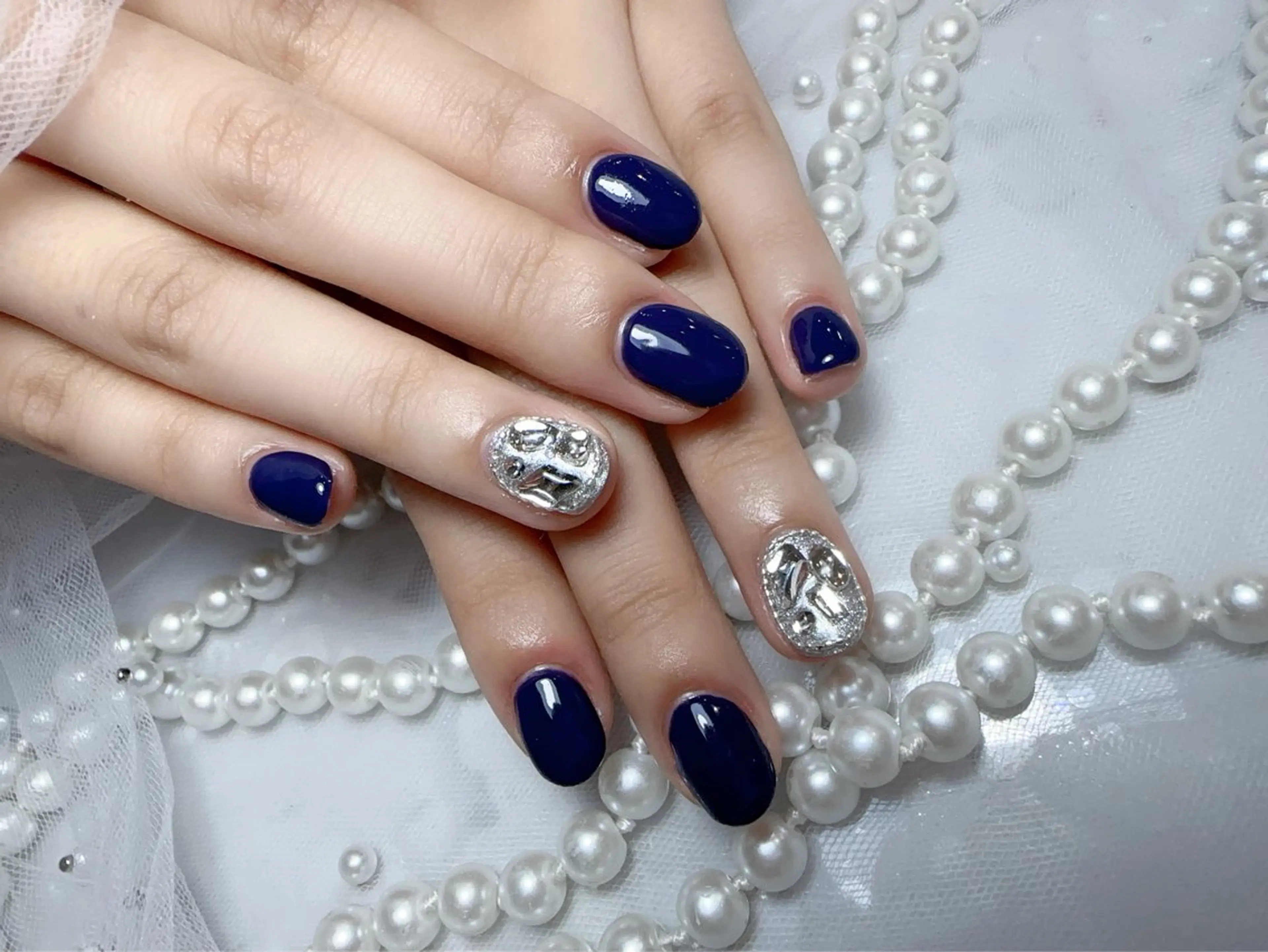 ネイル ストーンネイル ハンドネイル You&Me Miyuのネイルデザイン