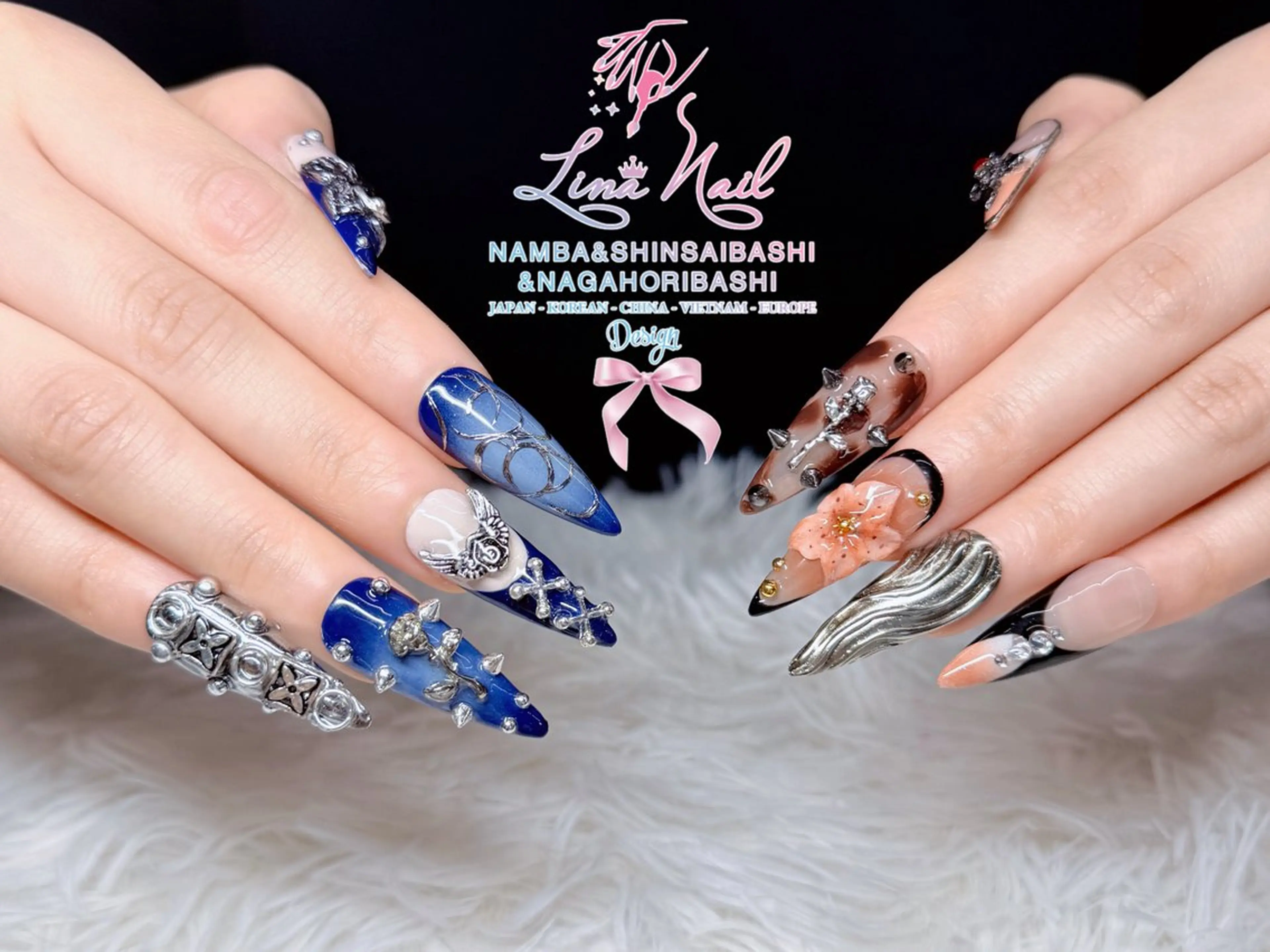 ネイル フットネイル ジェルネイル 持ち込み ネイルチップ ハンドネイル リナネイル 長堀橋店／東心斎橋店のネイルデザイン