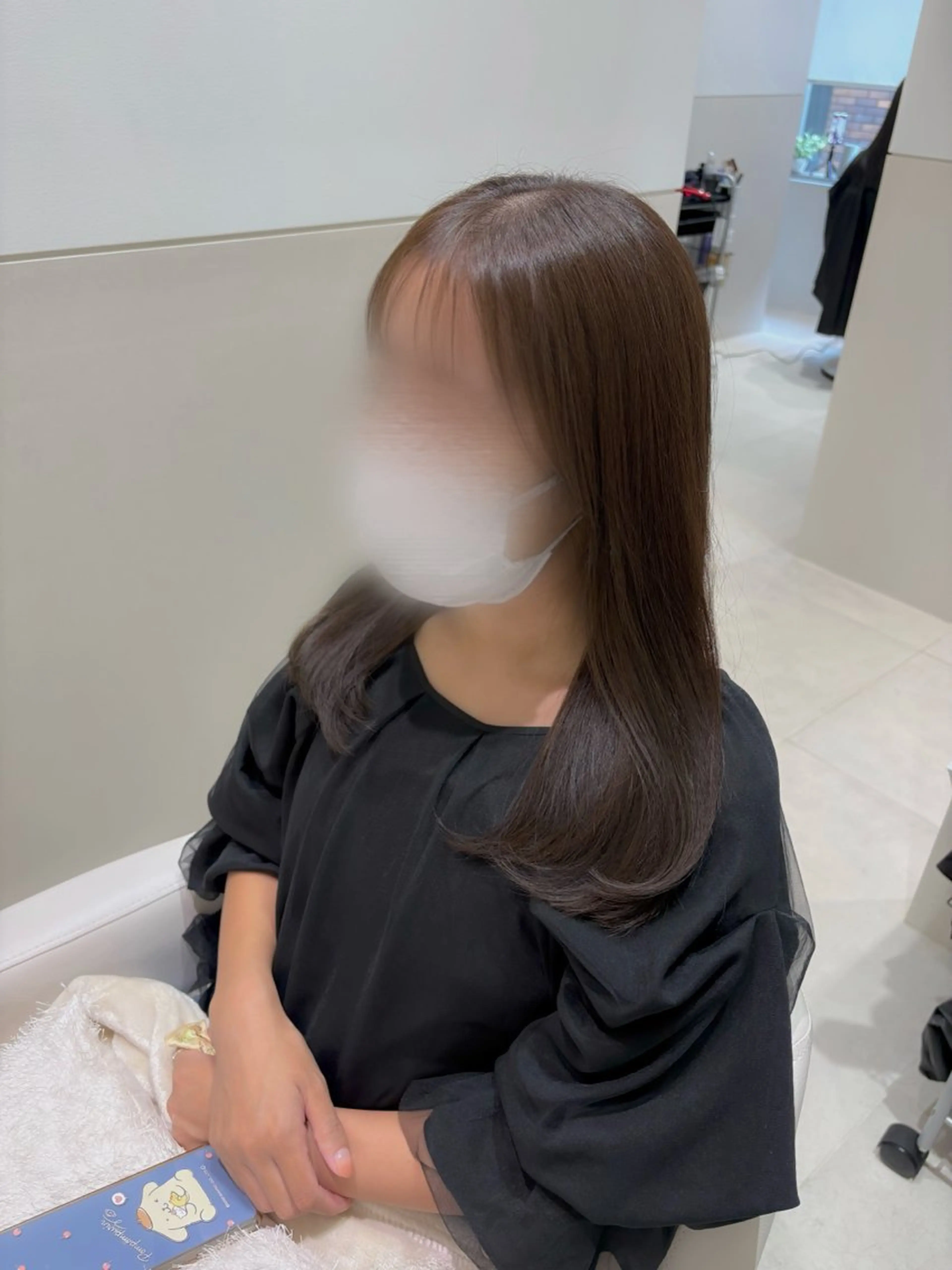 セミロング カラー カット ヘアカラー トリートメント SALOWIN京都河原町suite店所属・うる艶カラー／ 髪質改善／arisaのヘアスタイル