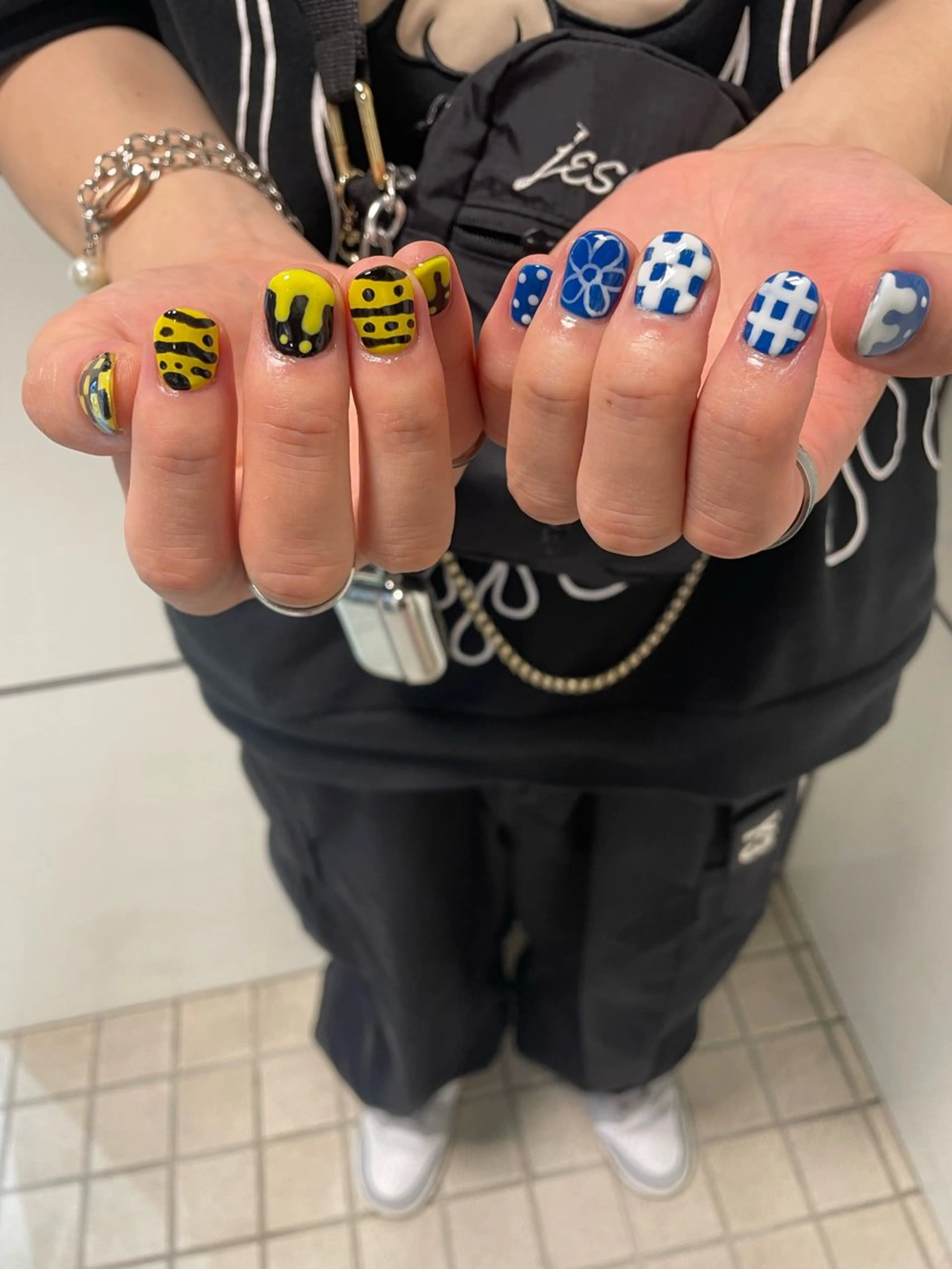 ネイル メンズネイル ハンドネイル メンズ/艶髪/カラー サクラ🌸のヘアスタイル