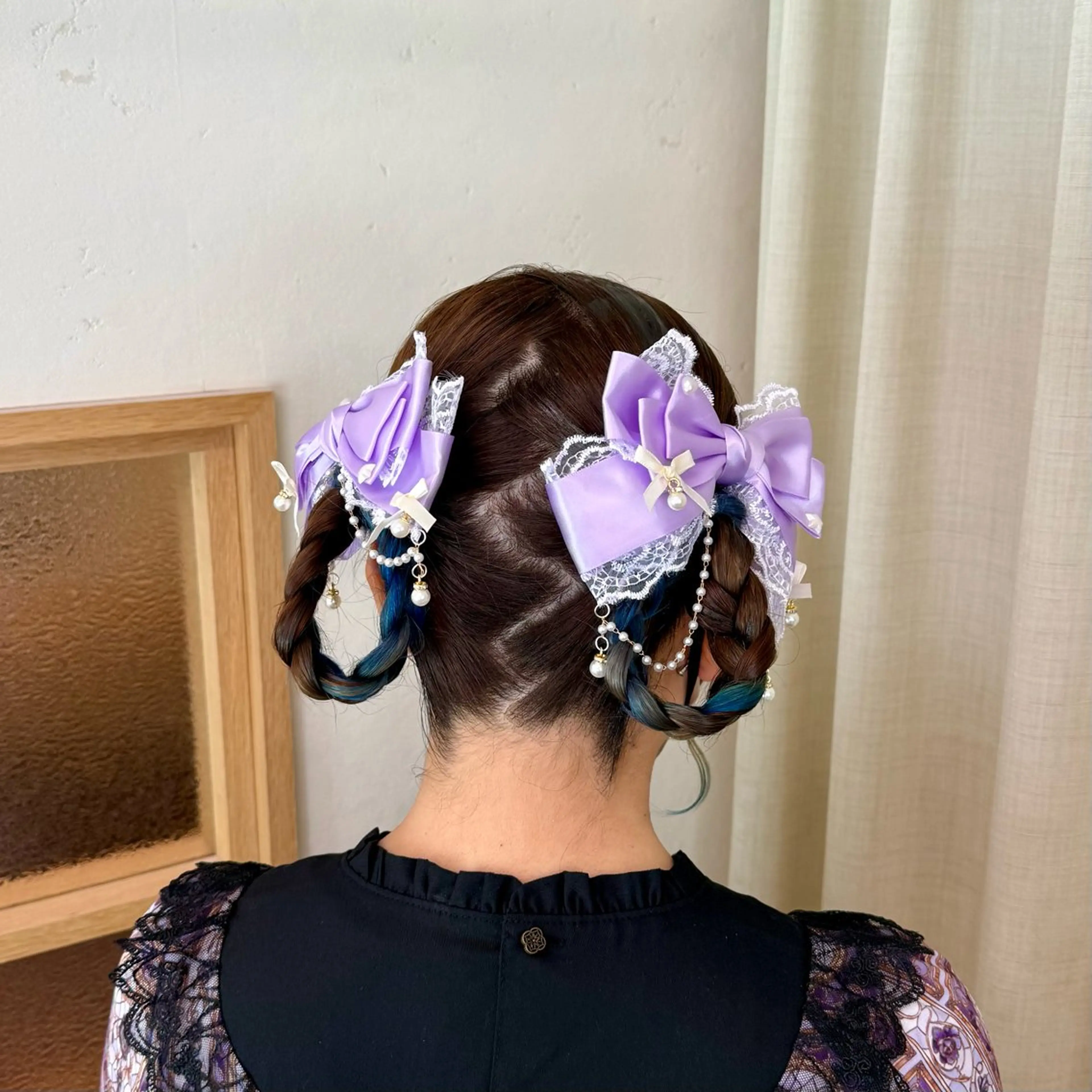 ロング ヘアアレンジ 成人式 ハーフアップ デート 卒業式のヘアスタイル ヘアセット 褒められヘアメイク /‎ボブ女子🐶みおのその他イメージ