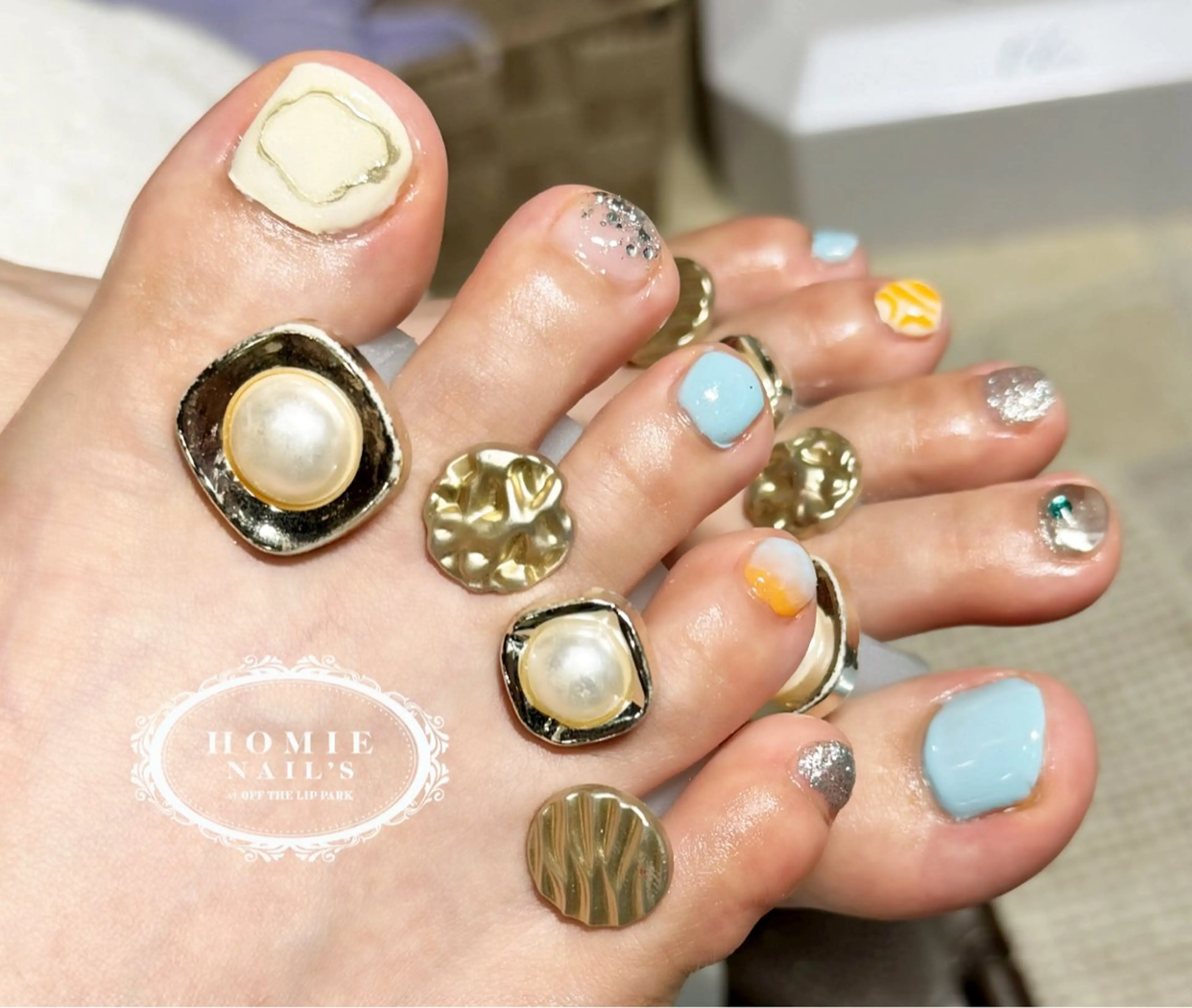 ネイル フットネイル オフザリップパーク Asamiのネイルデザイン