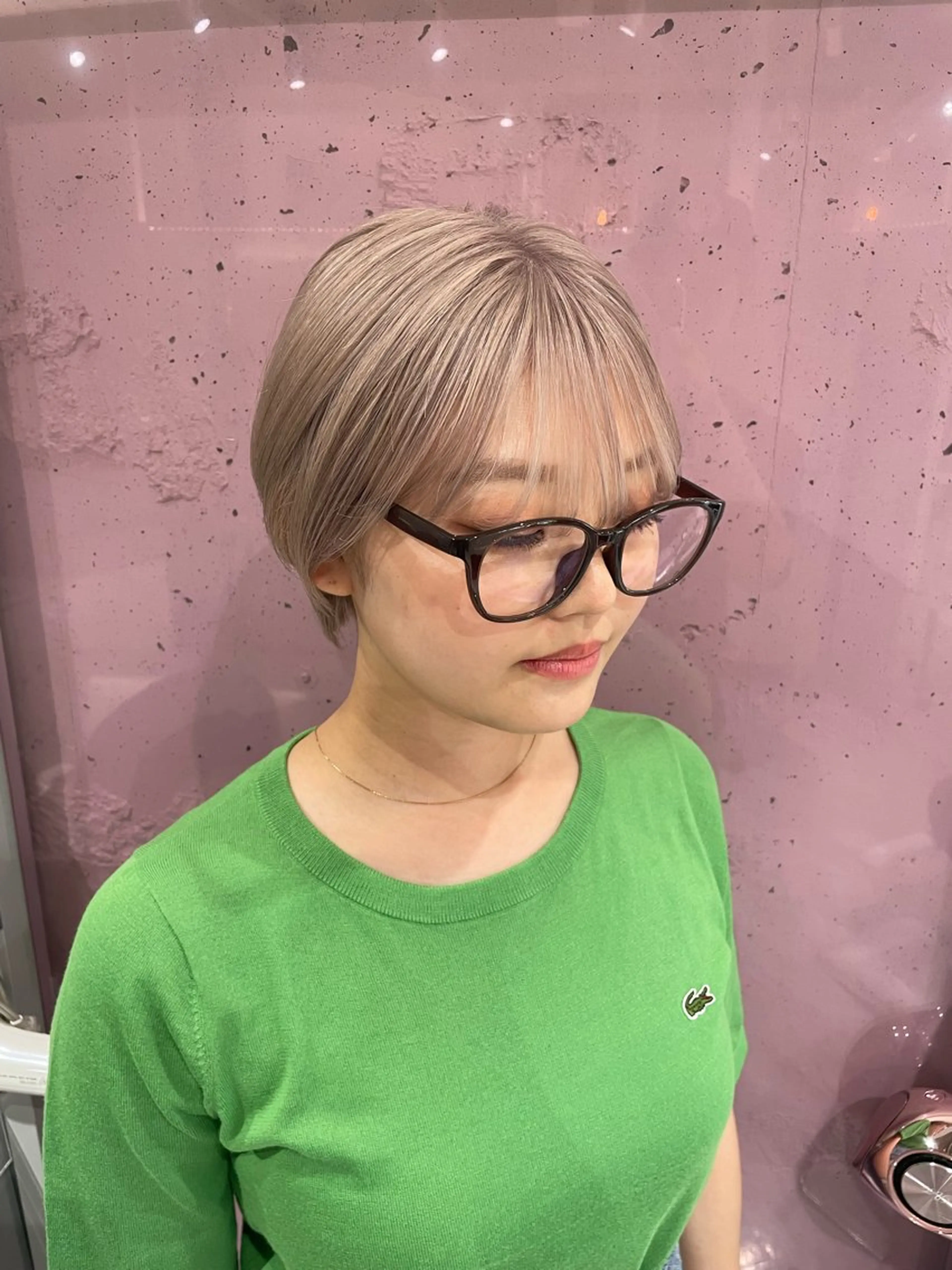 ショート ハイトーン/ボブ /Riimooaのヘアスタイル