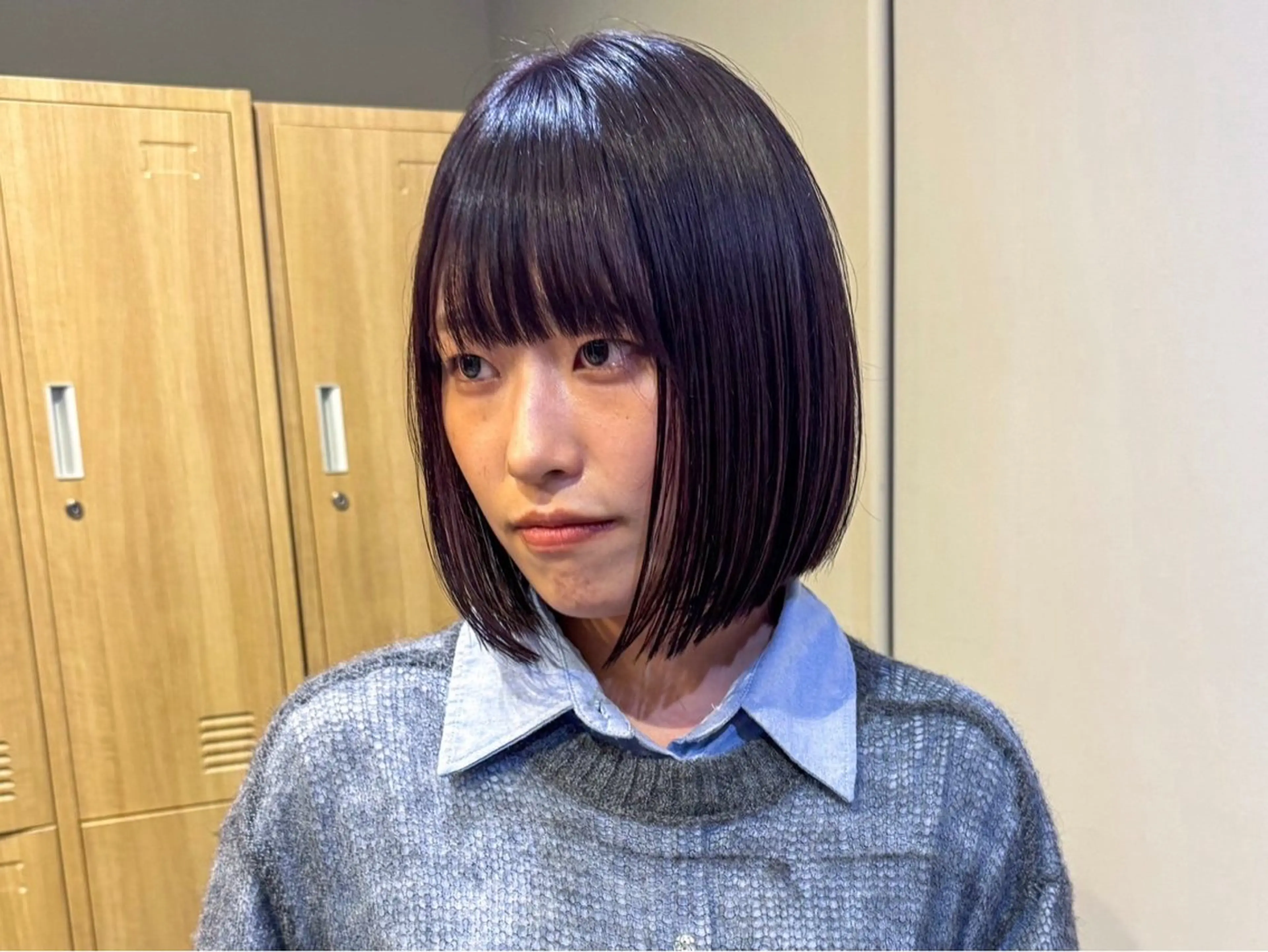 ミディアム ボブ LOREN＋透明感 オリーブhirokoのヘアスタイル