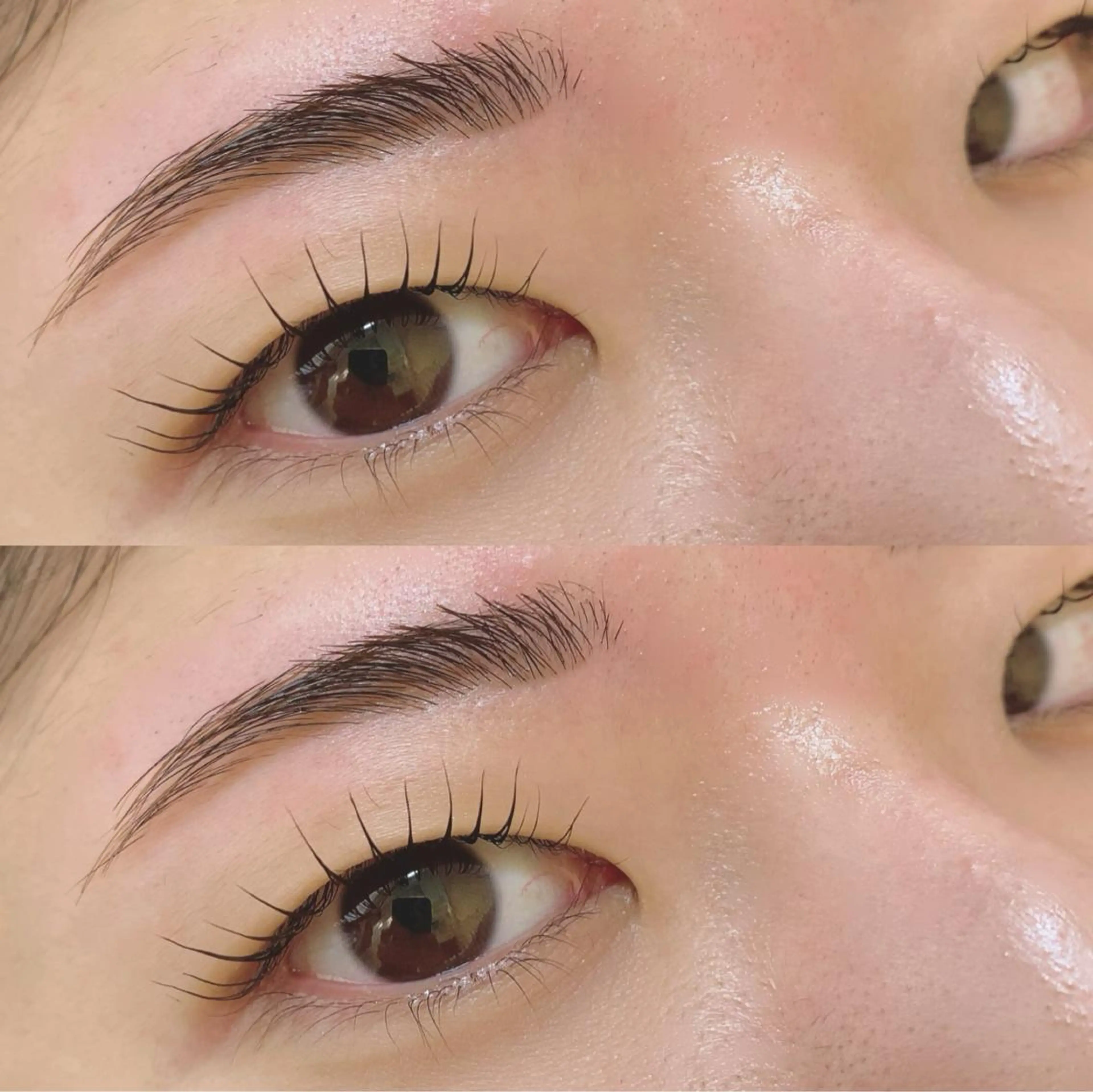 マツエク・マツパ パリジェンヌラッシュリフト 一重×まつ毛パーマ 十文字 りょうのマツエク・マツパデザイン