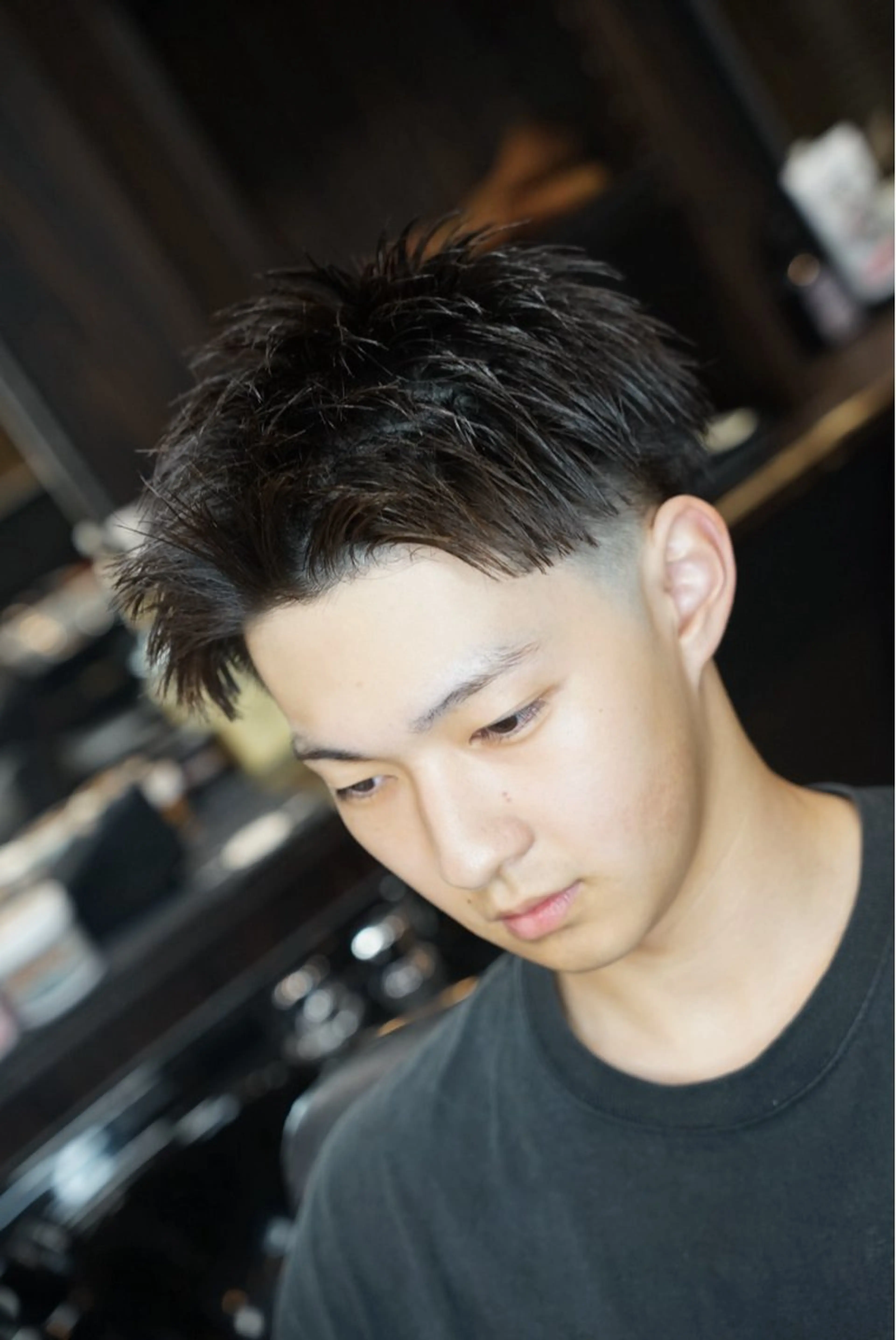 スパイキーショート×フェードスタイルの写真