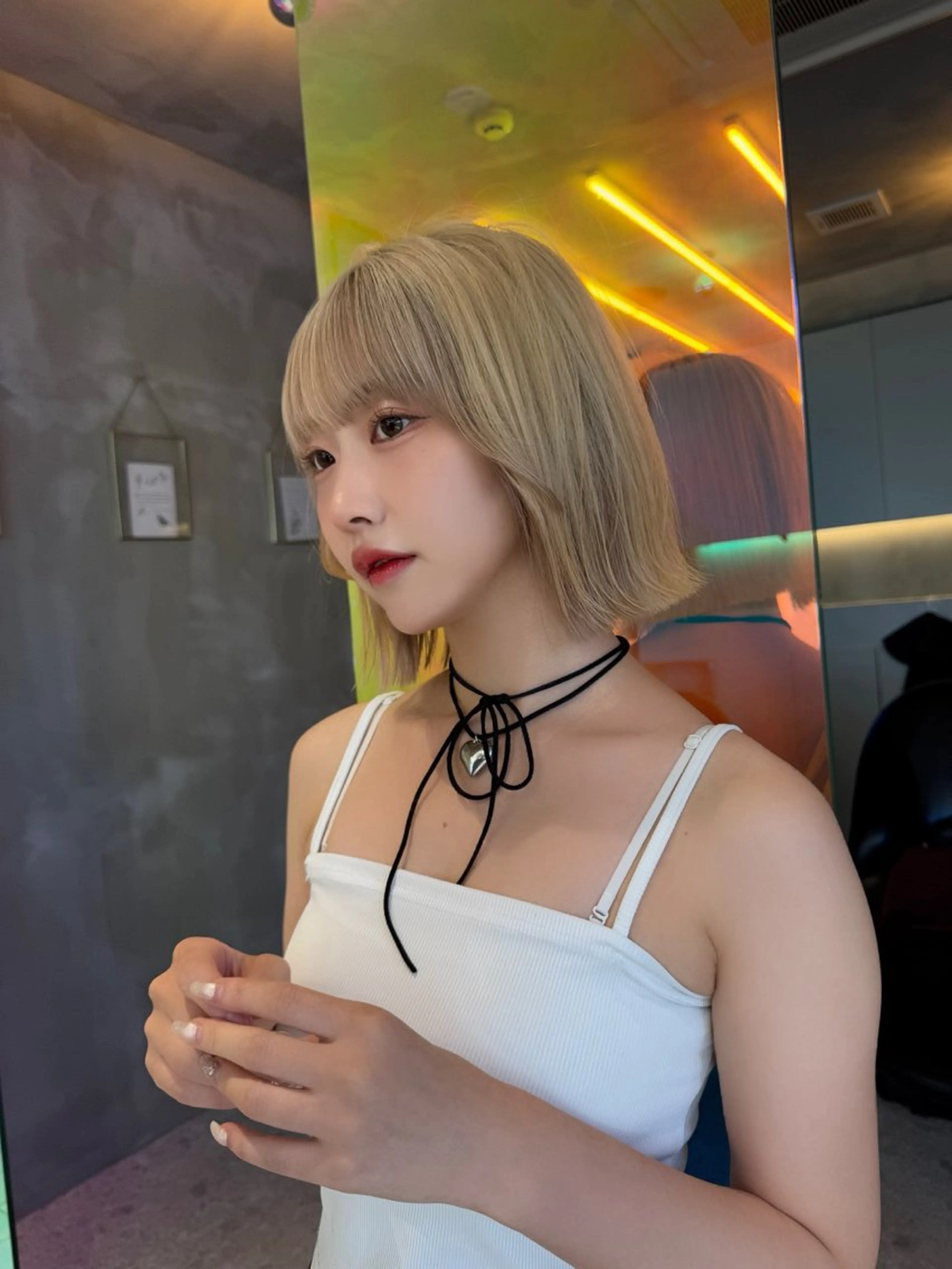 ミディアム カラー ヘアカラー トリートメント Lond strada 心斎橋所属・🍀小川大輔🍀 ボブ/ブリーチ🥇のヘアスタイル