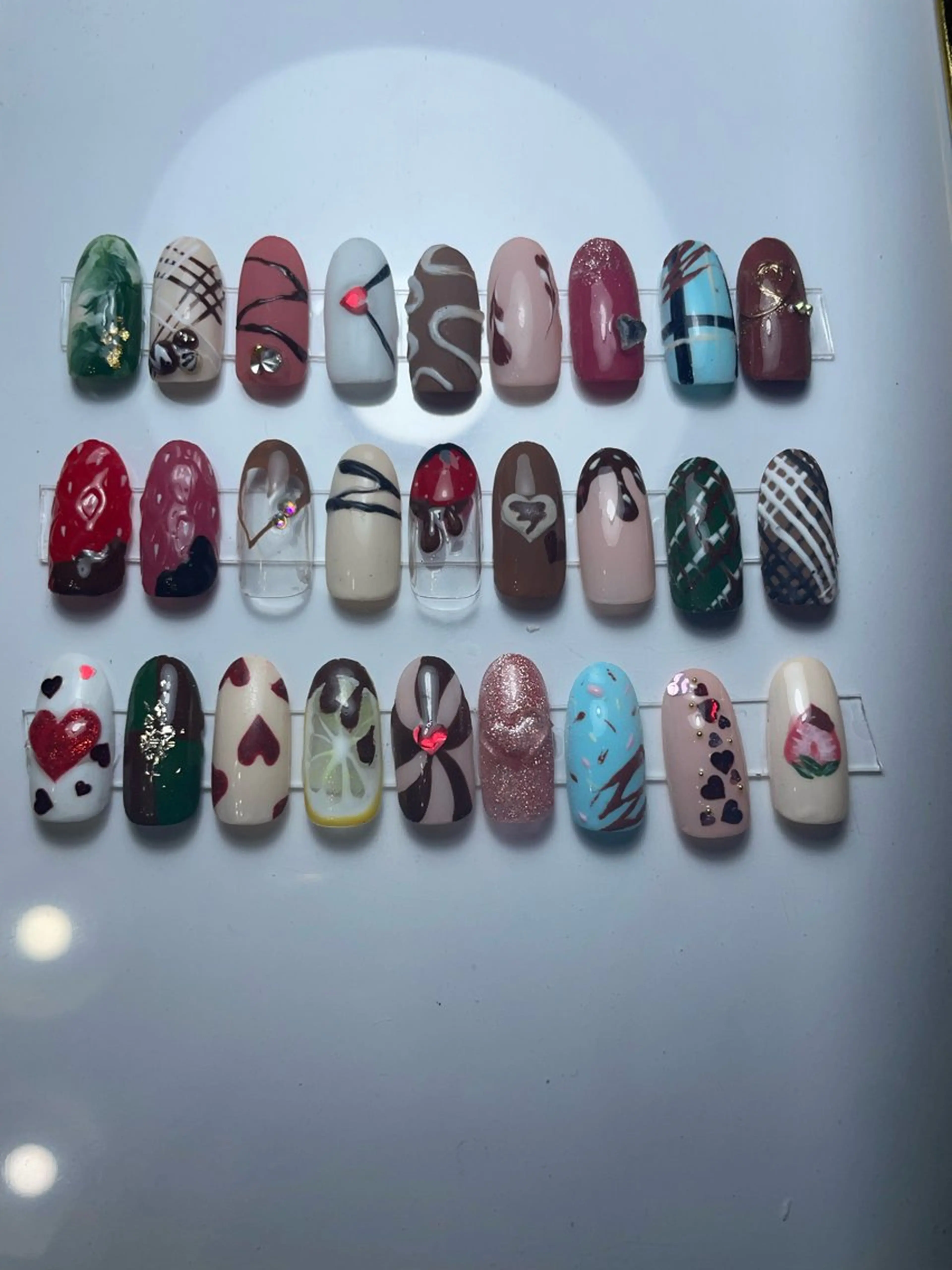 ネイル ジェルネイル パラジェル バレンタイン BLANCEnail所属・BLANCnail yuuのネイルデザイン