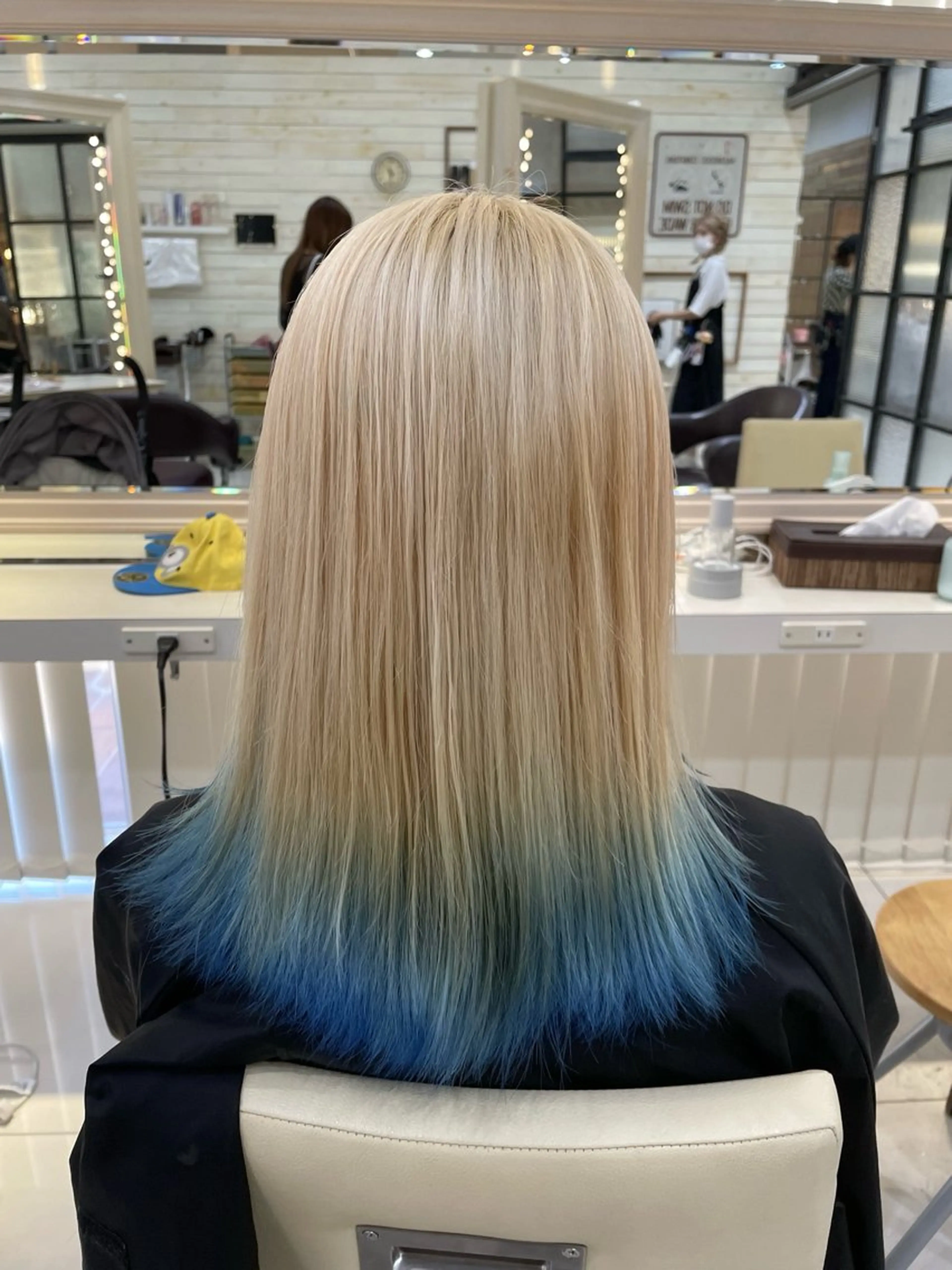 セミロング カラー Ancheri by flammeum戸塚店所属・ひな/ボブカット/ ブリーチなしWカラーのヘアスタイル