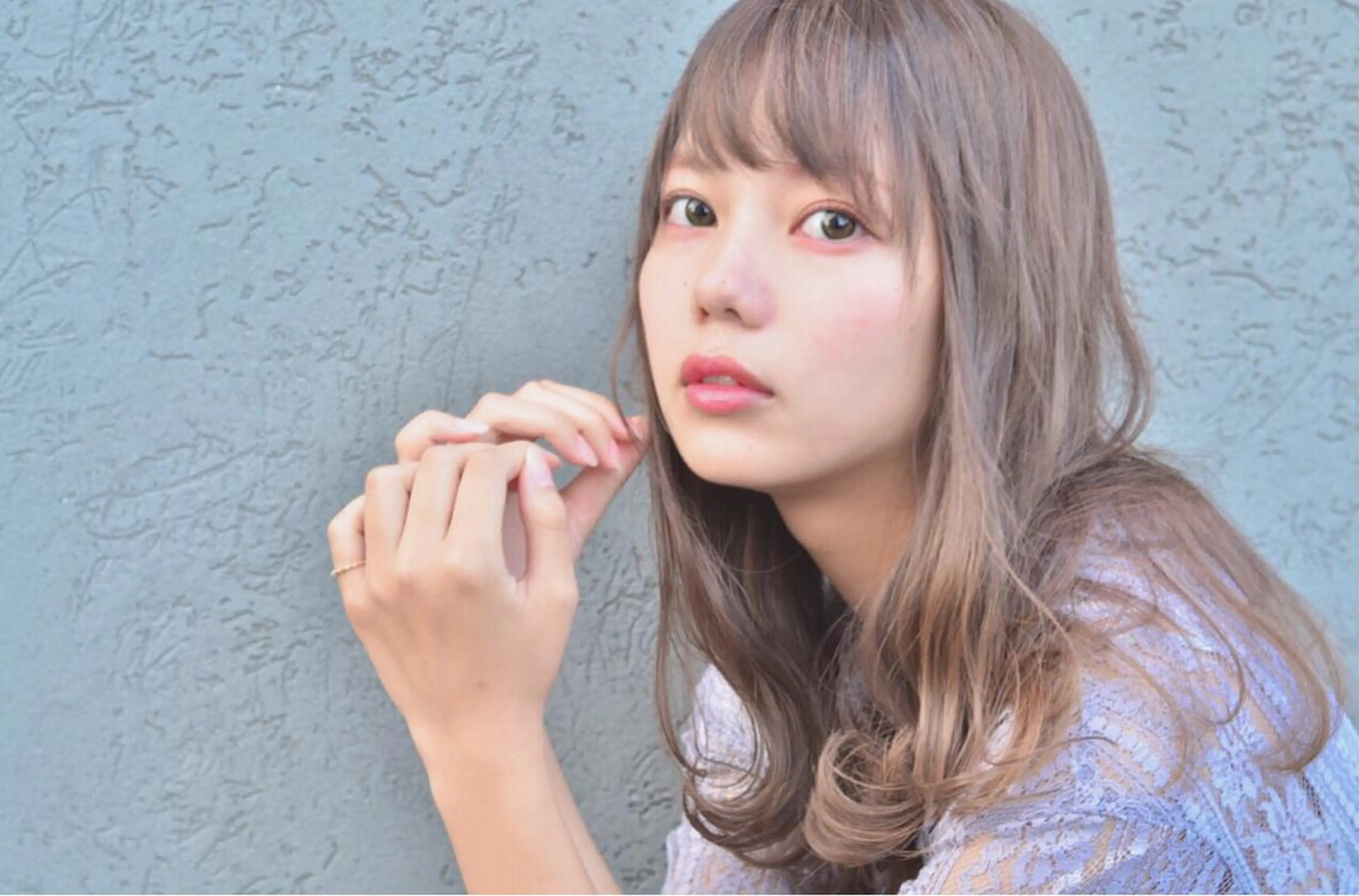 セミロング ロング カラー パーマ ヘアアレンジ グレージュ autre所属・大久保 ひでなりのヘアスタイル