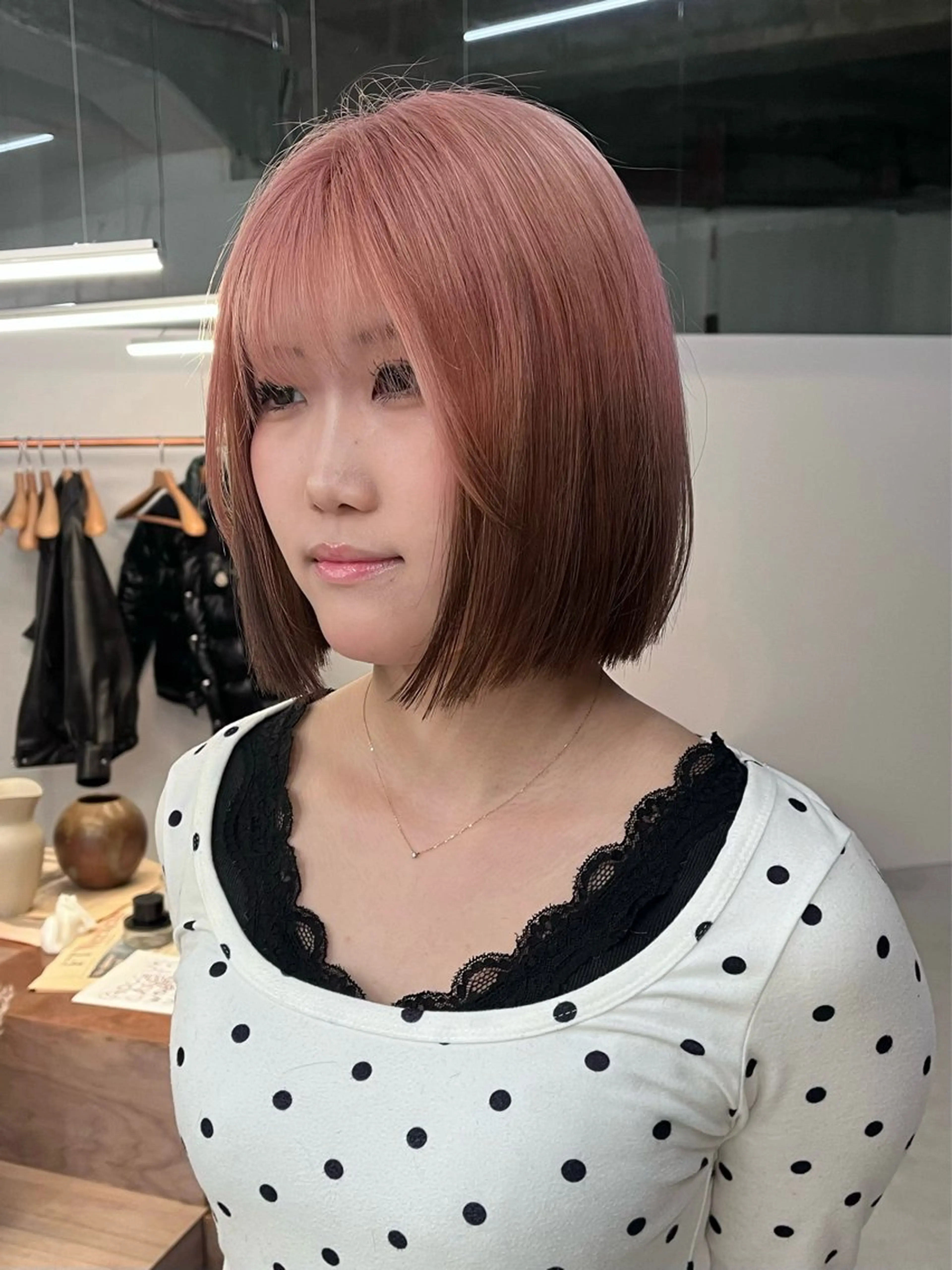 ショート 切りっぱなしボブ ボブ the hinc所属・anri/野田/ ボブカットのヘアスタイル