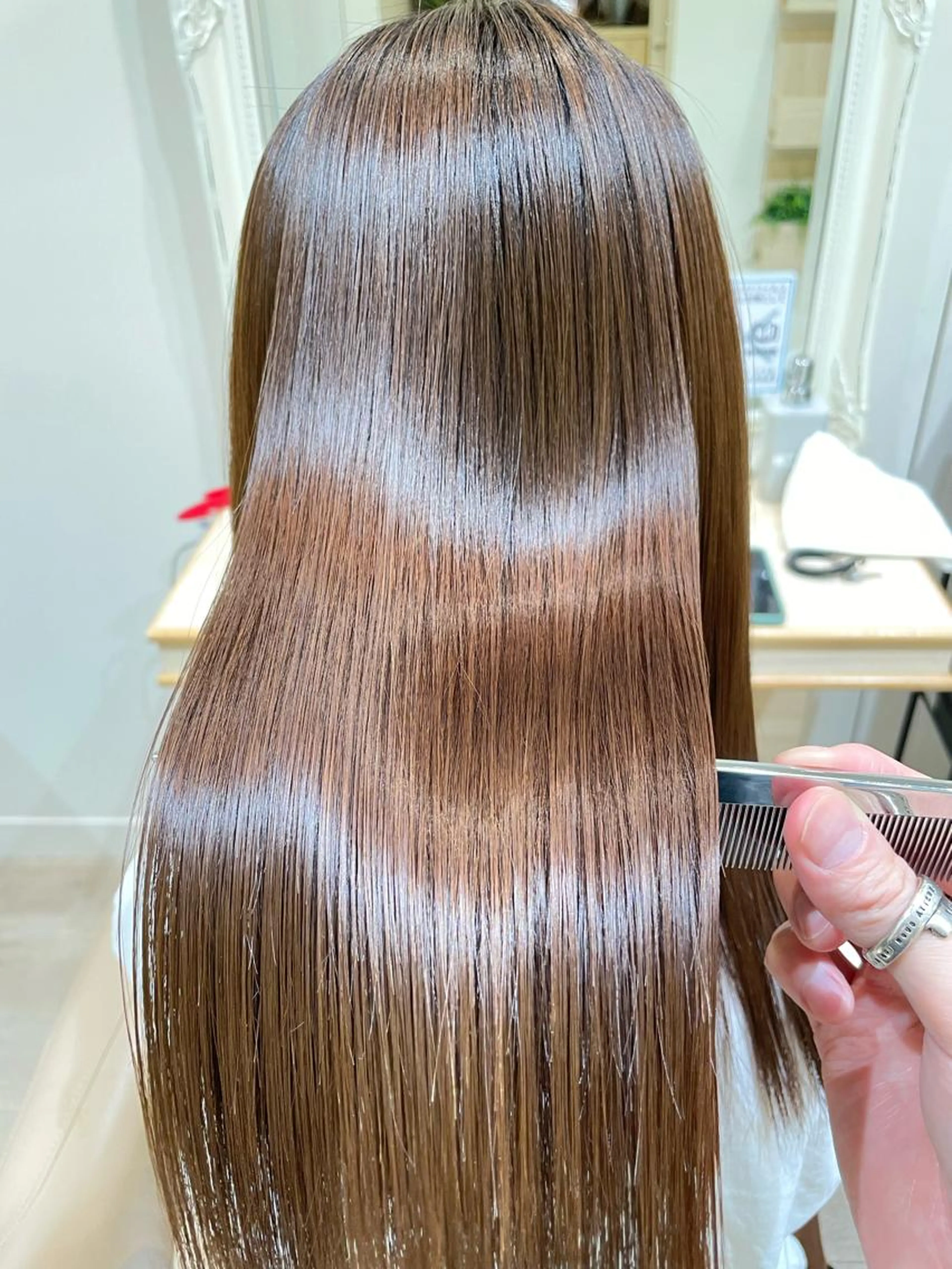 🍀新規限定🍀✨プレミアム縮毛矯正✨＋髪質改善5ステップトリートメント✨の写真