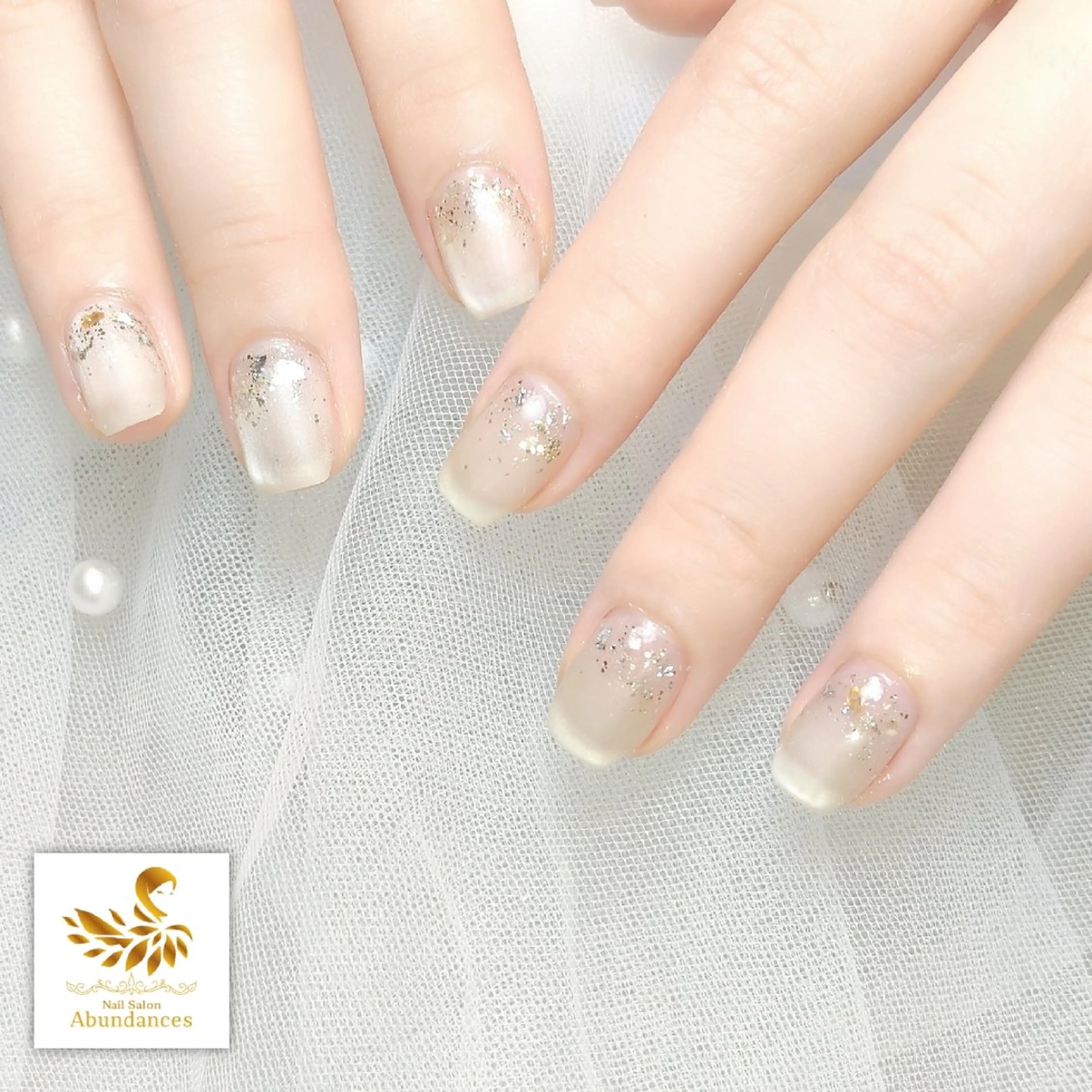 ネイル ラメ(グリッター) マグネットネイル オフィスネイル 冬ネイル 完全予約制個室サロン Abundancesのネイルデザイン