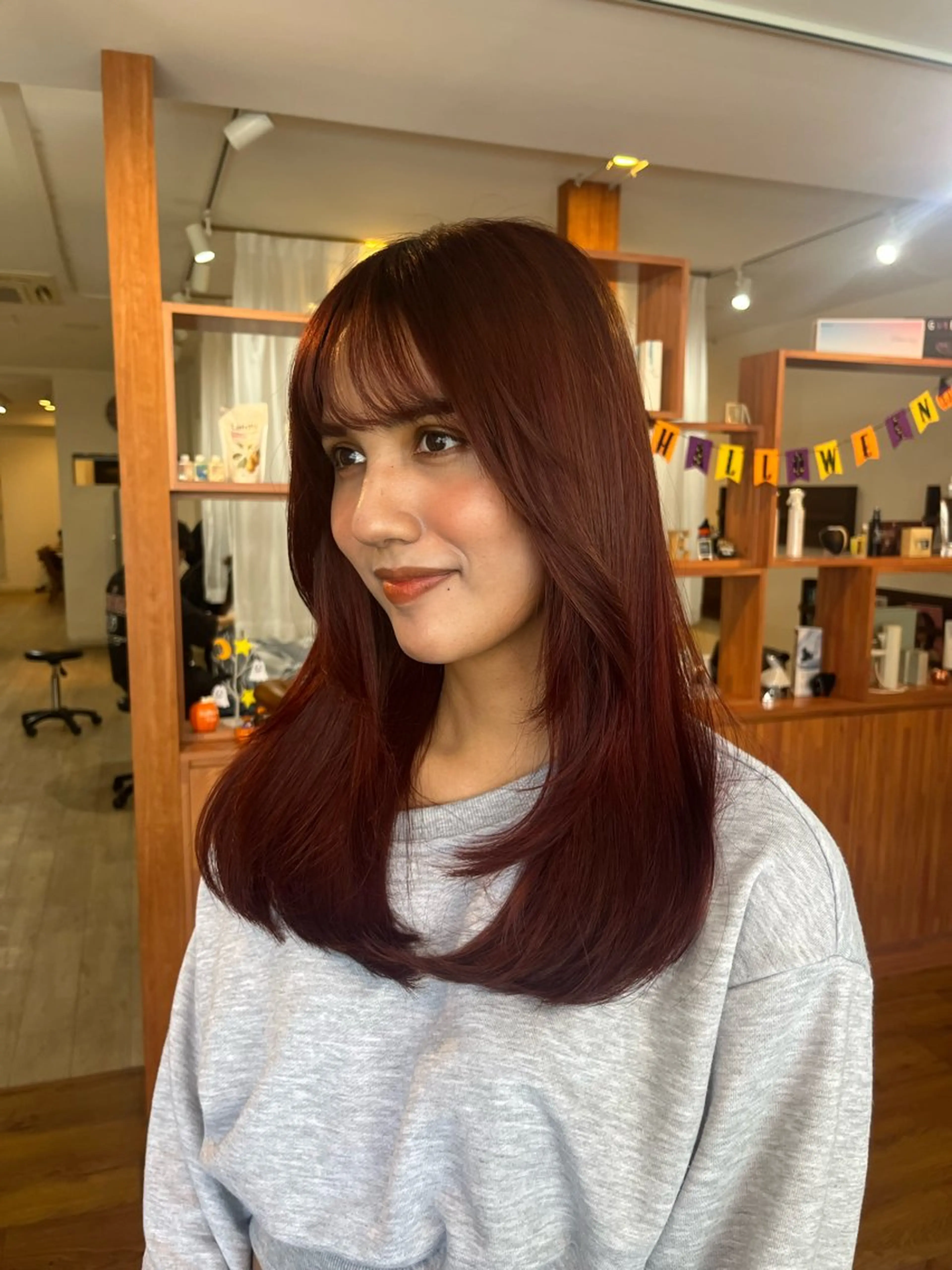 ロング レイヤーカット カット ヘアカラー misaki/透明感 カラー/尼崎美容室のヘアスタイル