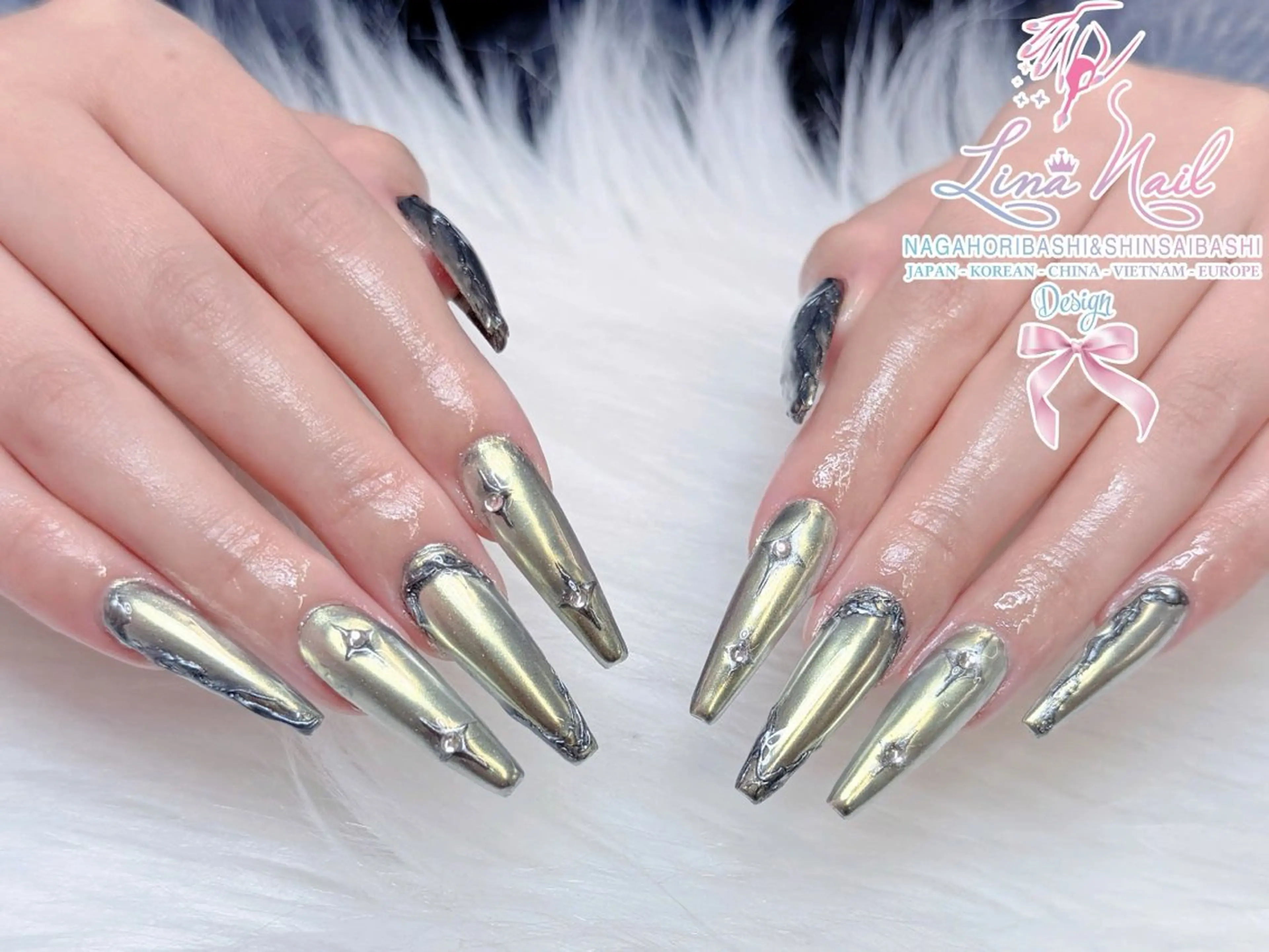 ネイル フットネイル ジェルネイル 持ち込み ネイルチップ ハンドネイル リナネイル 長堀橋店／東心斎橋店のネイルデザイン