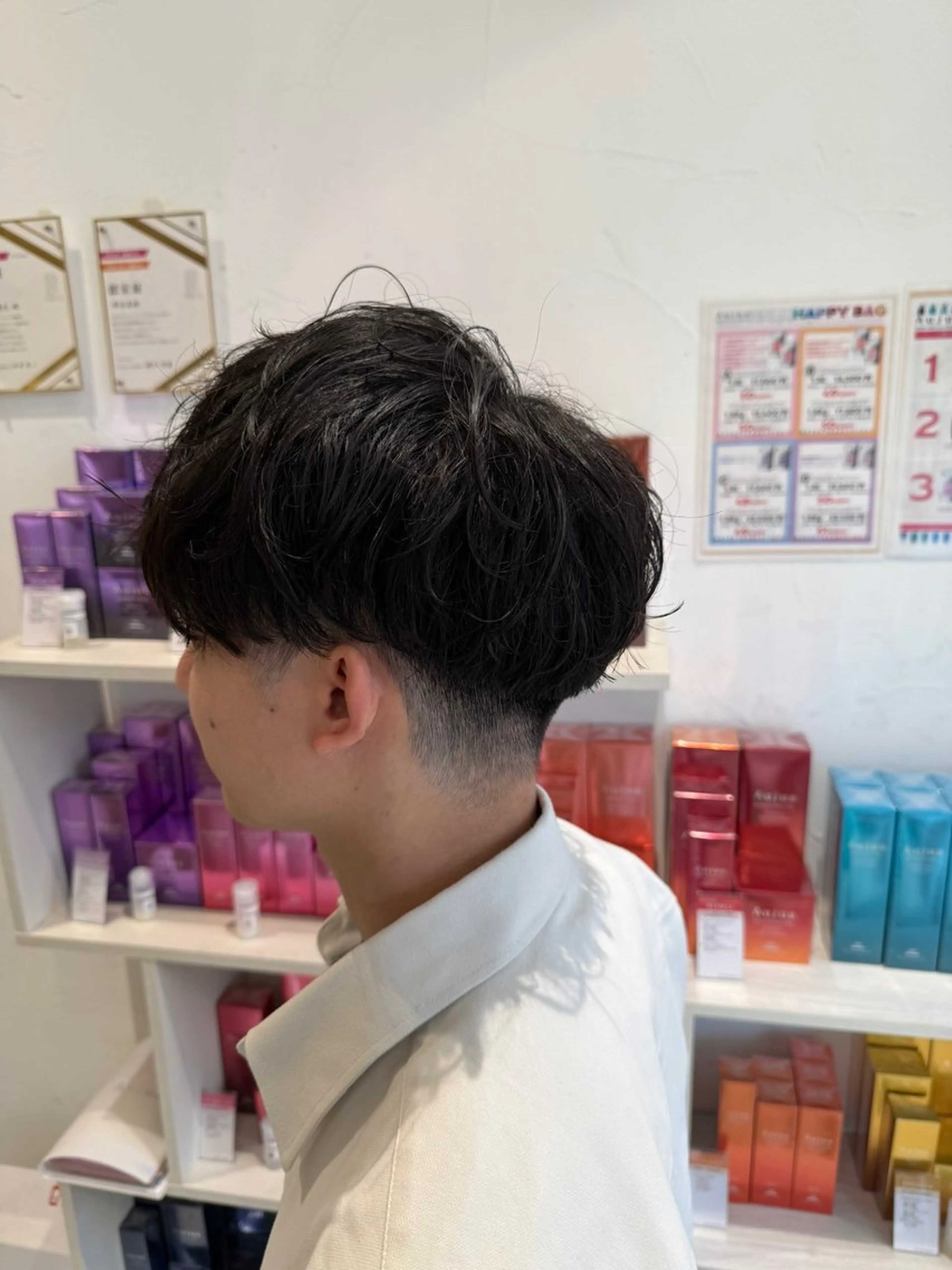 ショート パーマ メンズ カット パーマ トリートメント メンズ特化型美容師 栗山勇人のヘアスタイル