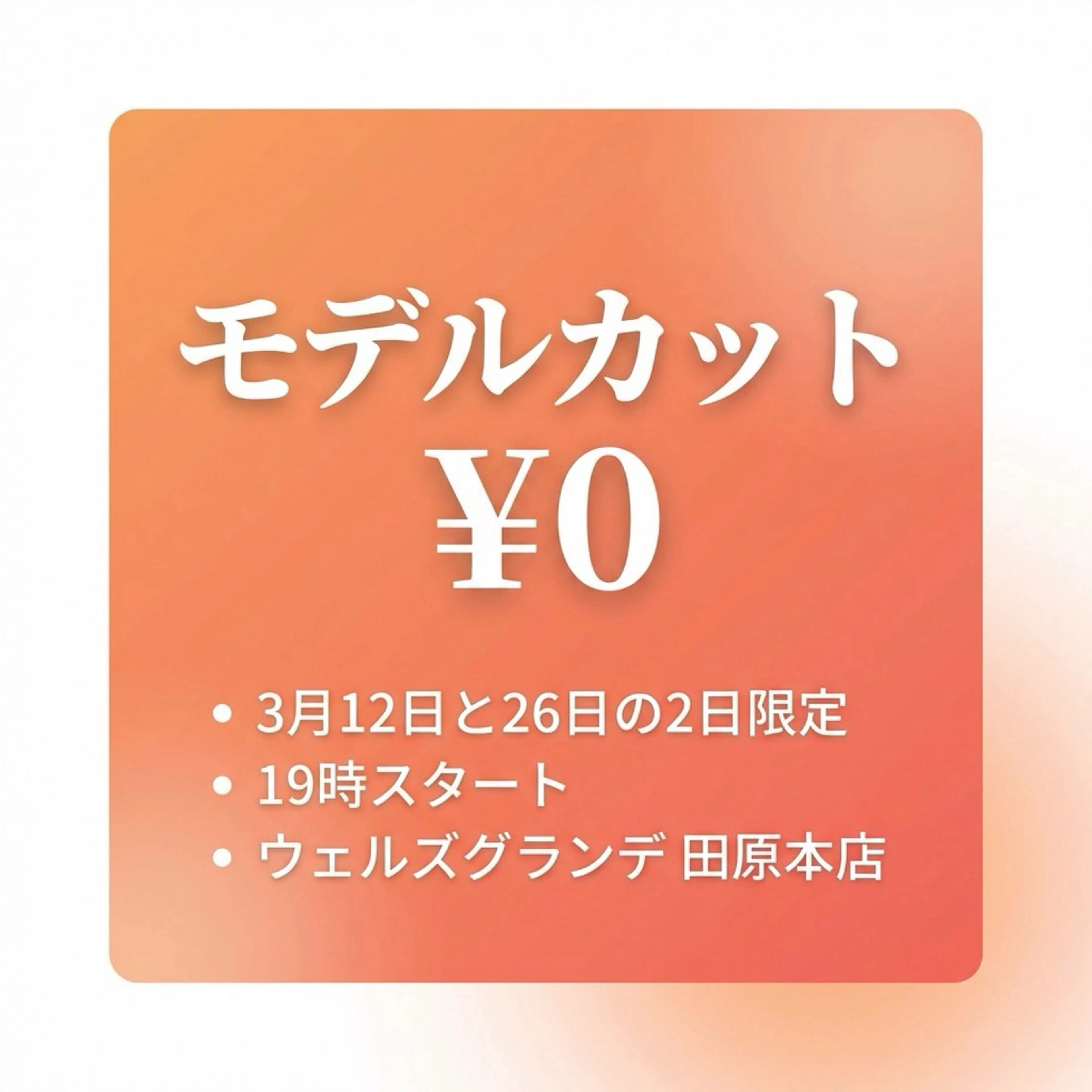 【3/26（木）19時​〜​限定】レディースレイヤーカット練習モデル≪説明・注意書きを必ずお読みください≫の写真
