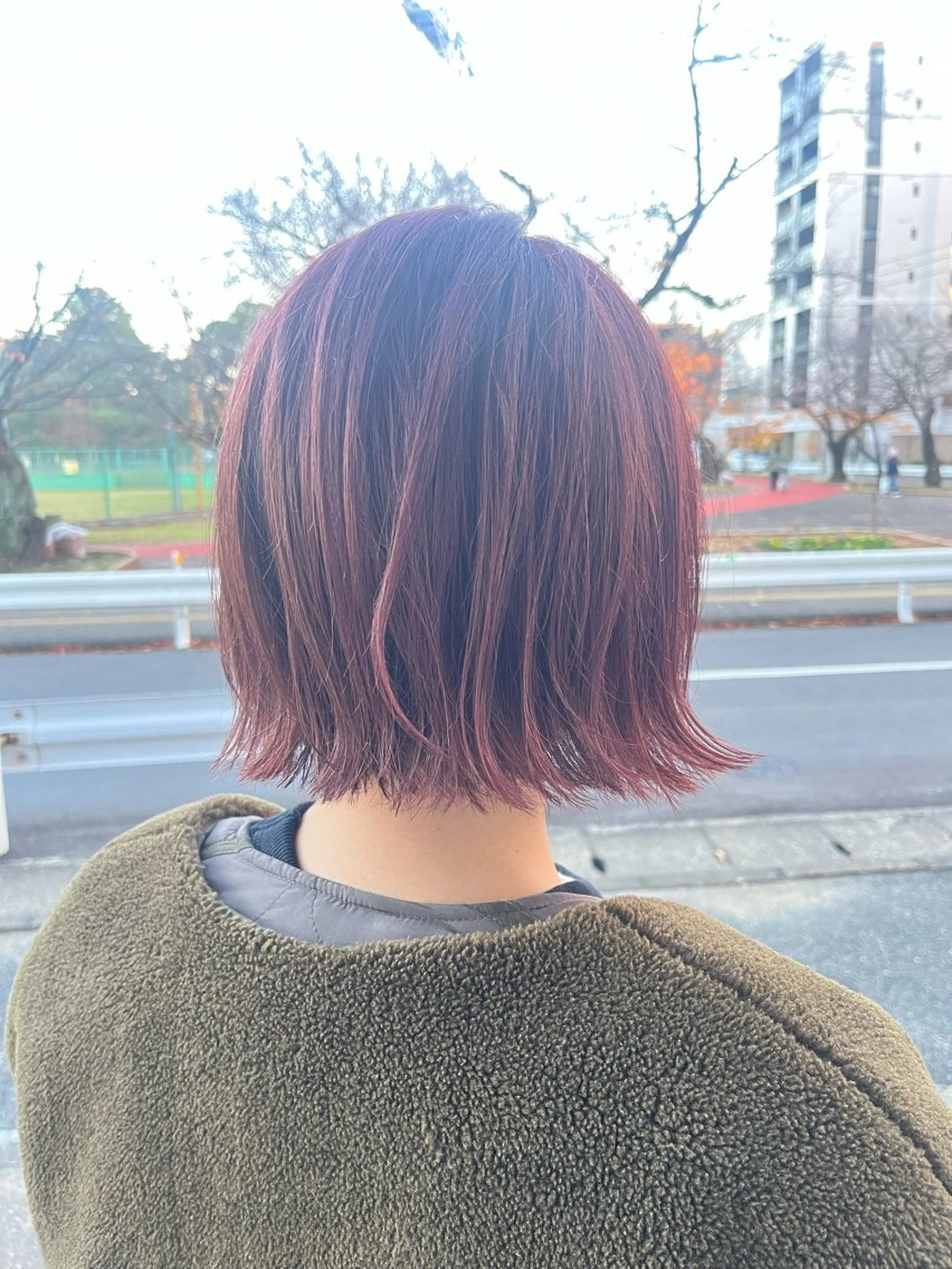 ブリーチ+オンカラー+シャンプーブローの写真