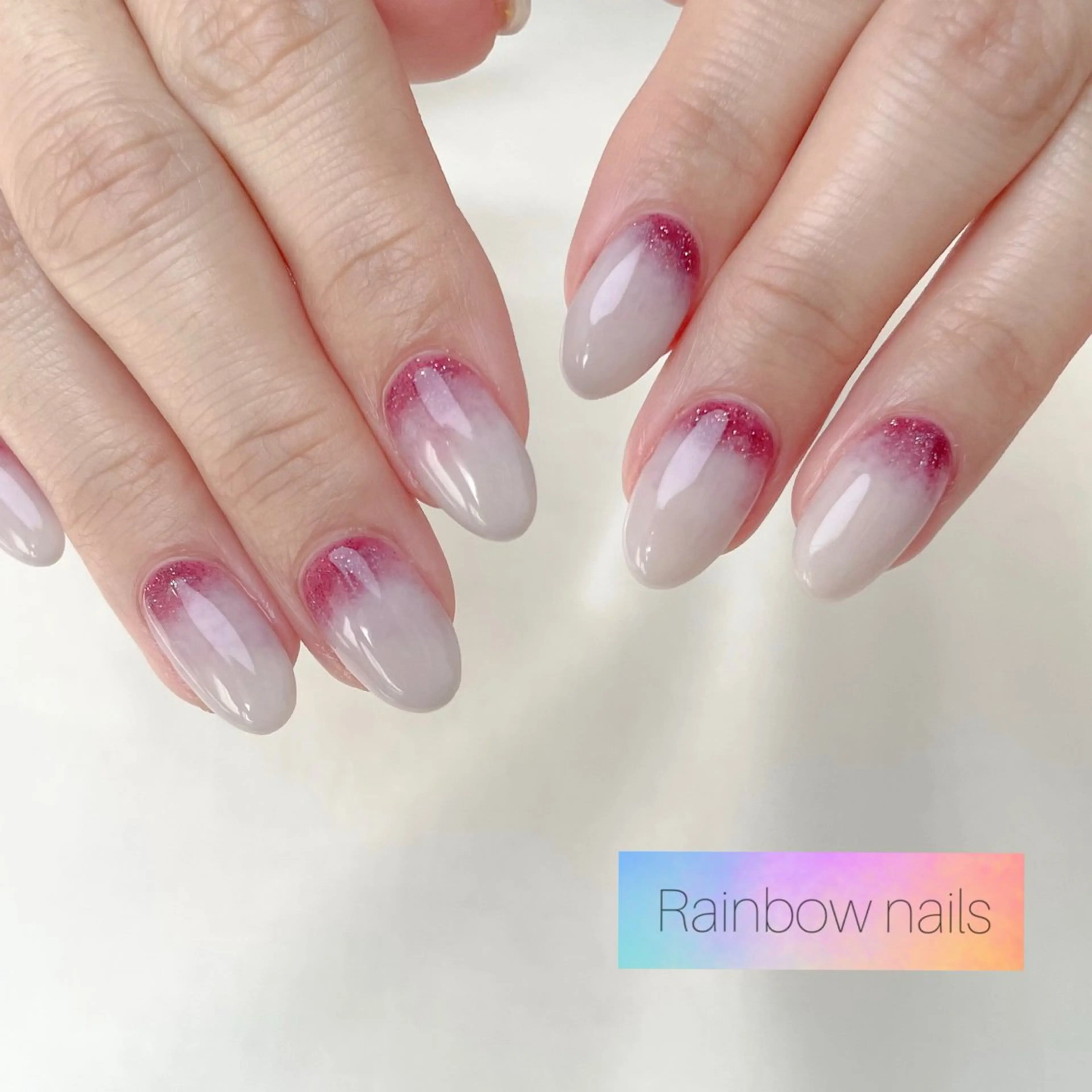ネイル Rainbow nailsくろちゃんのネイルデザイン
