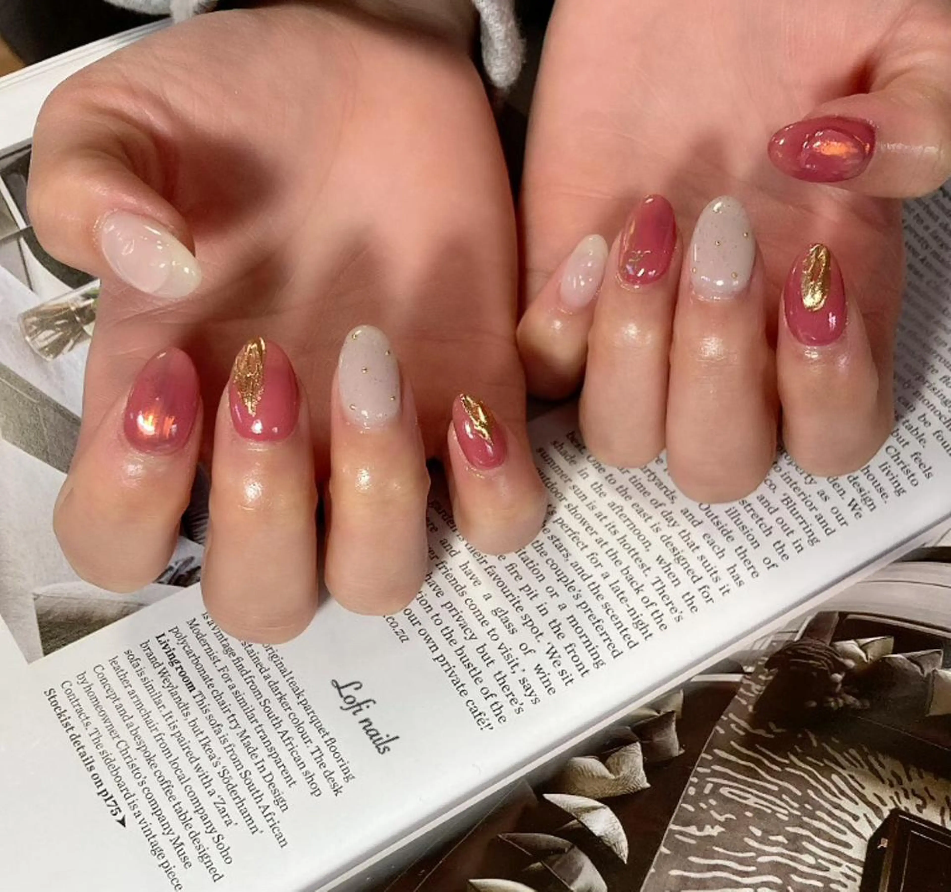 ミディアム ネイル Lofi nails ゆきこのネイルデザイン