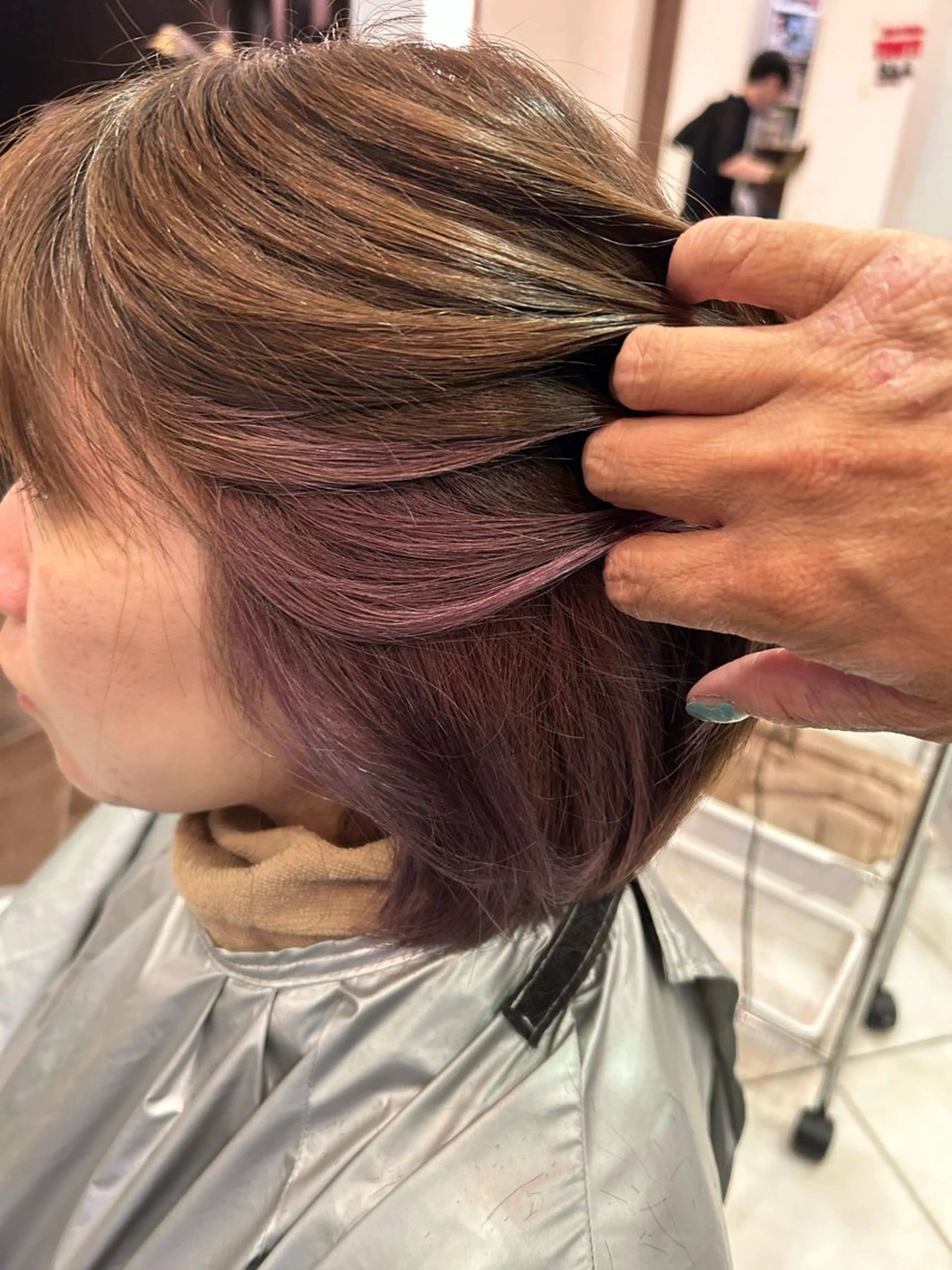 セミロング カラー Hair  salon Orchid所属・✨透明感カラー✨小形 大美✨のヘアスタイル