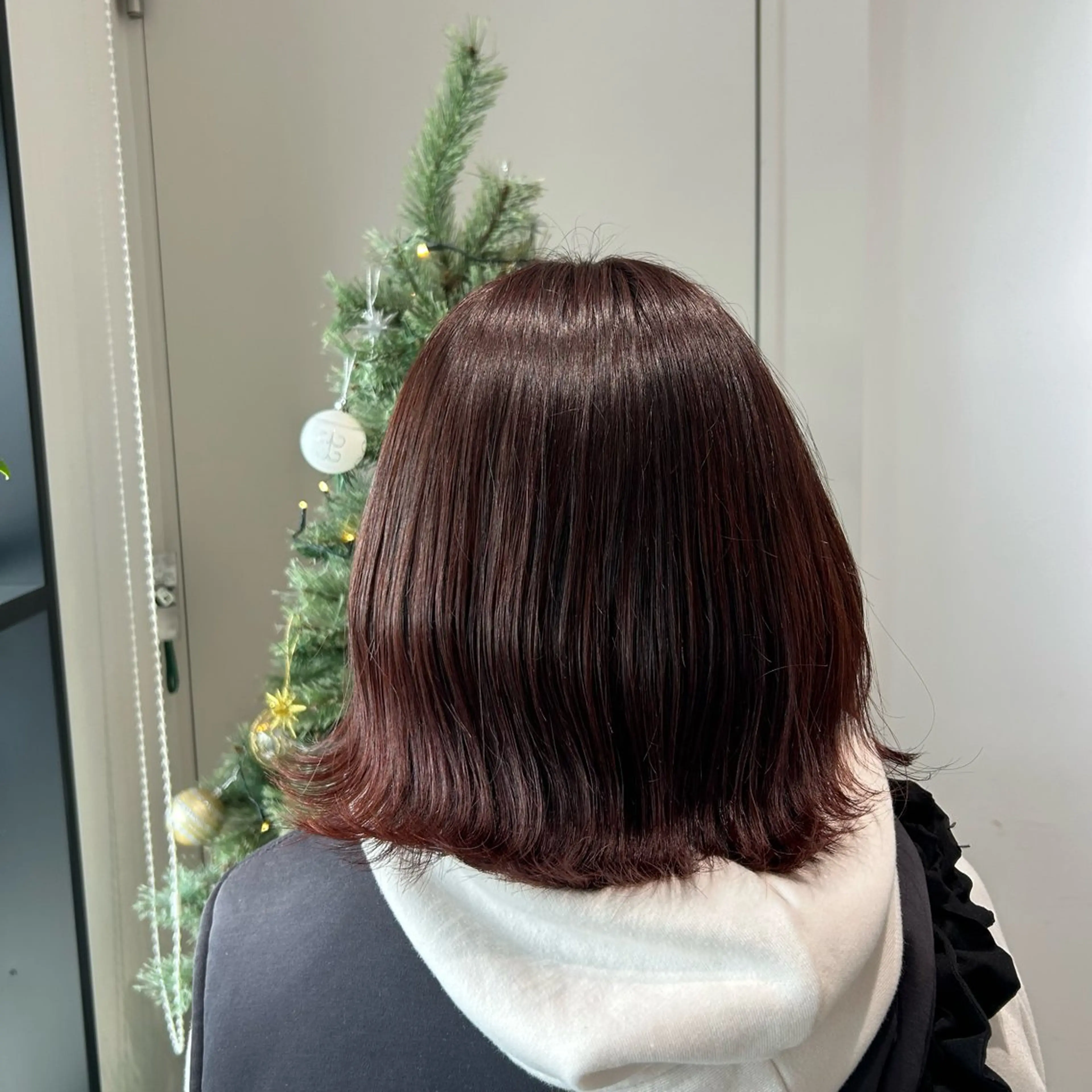 ミディアム オレンジブラウン Lis blanc所属・しみずゆさ/所沢 モデル様募集中🤍のヘアスタイル