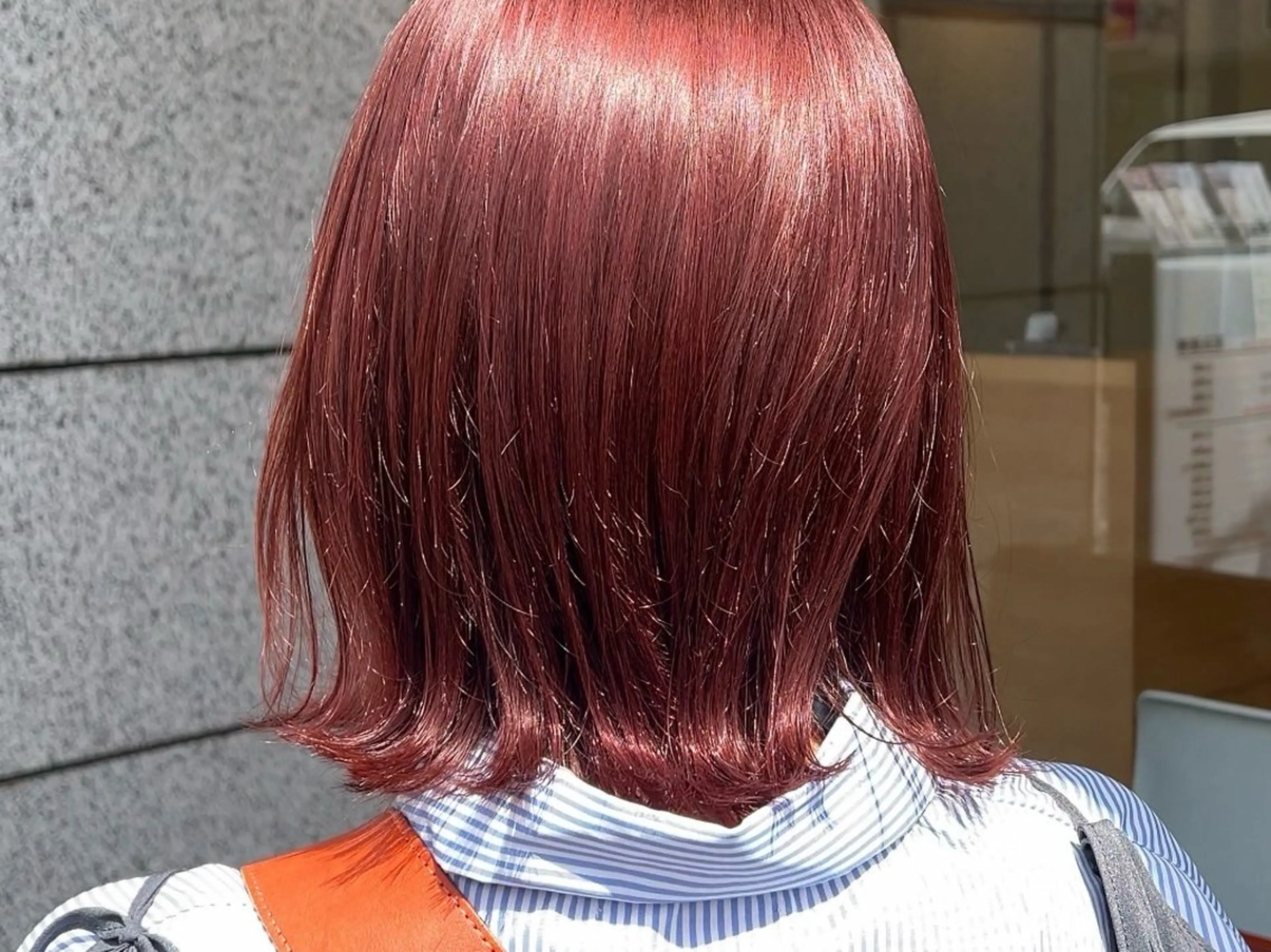 ミディアム カラー カット ヘアカラー パーマ/ハイトーン /吉田眞のヘアスタイル