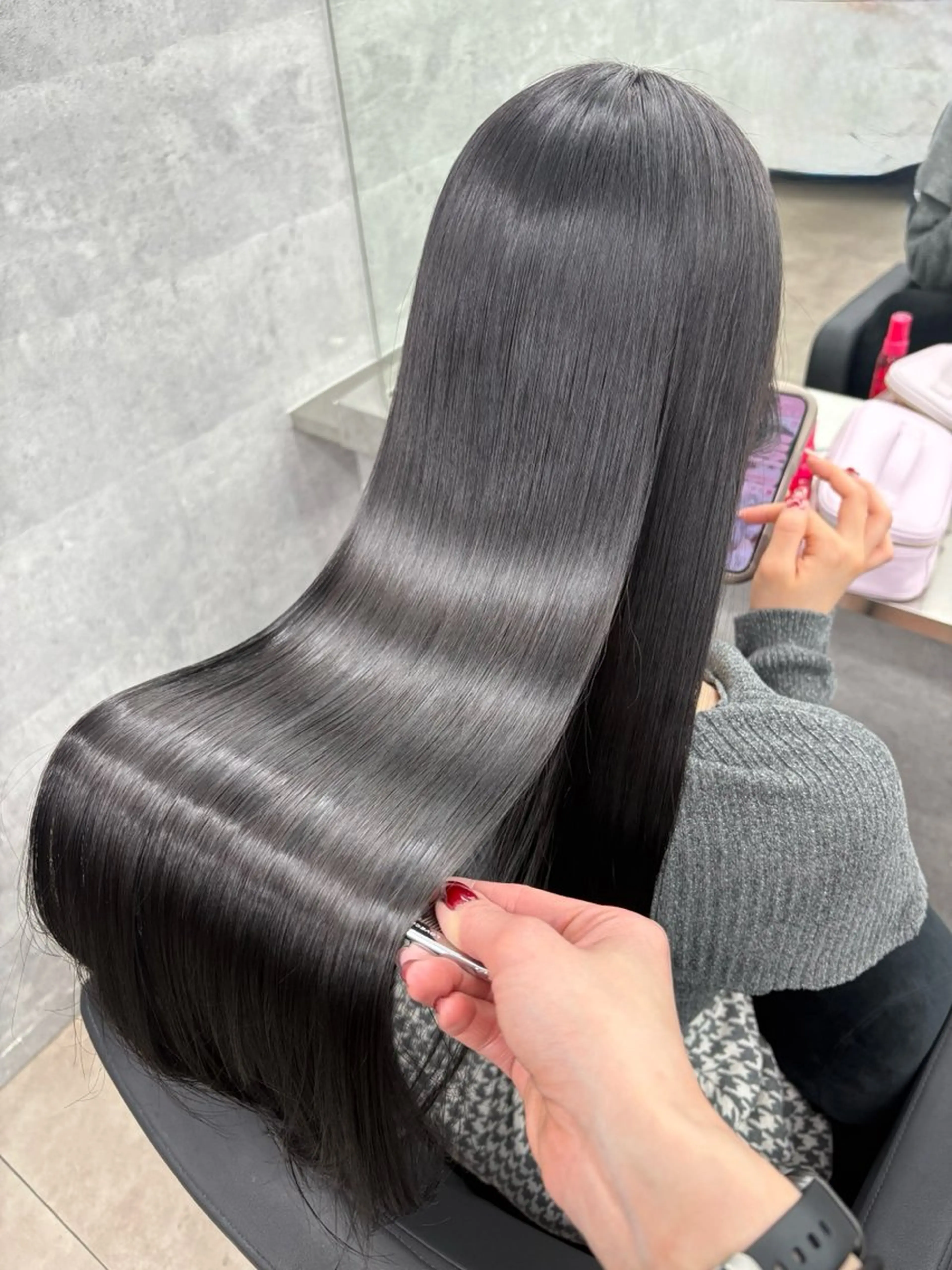 ロング カラー 髪質改善/韓国 ﾚｲﾔｰ/店長/原島のヘアスタイル