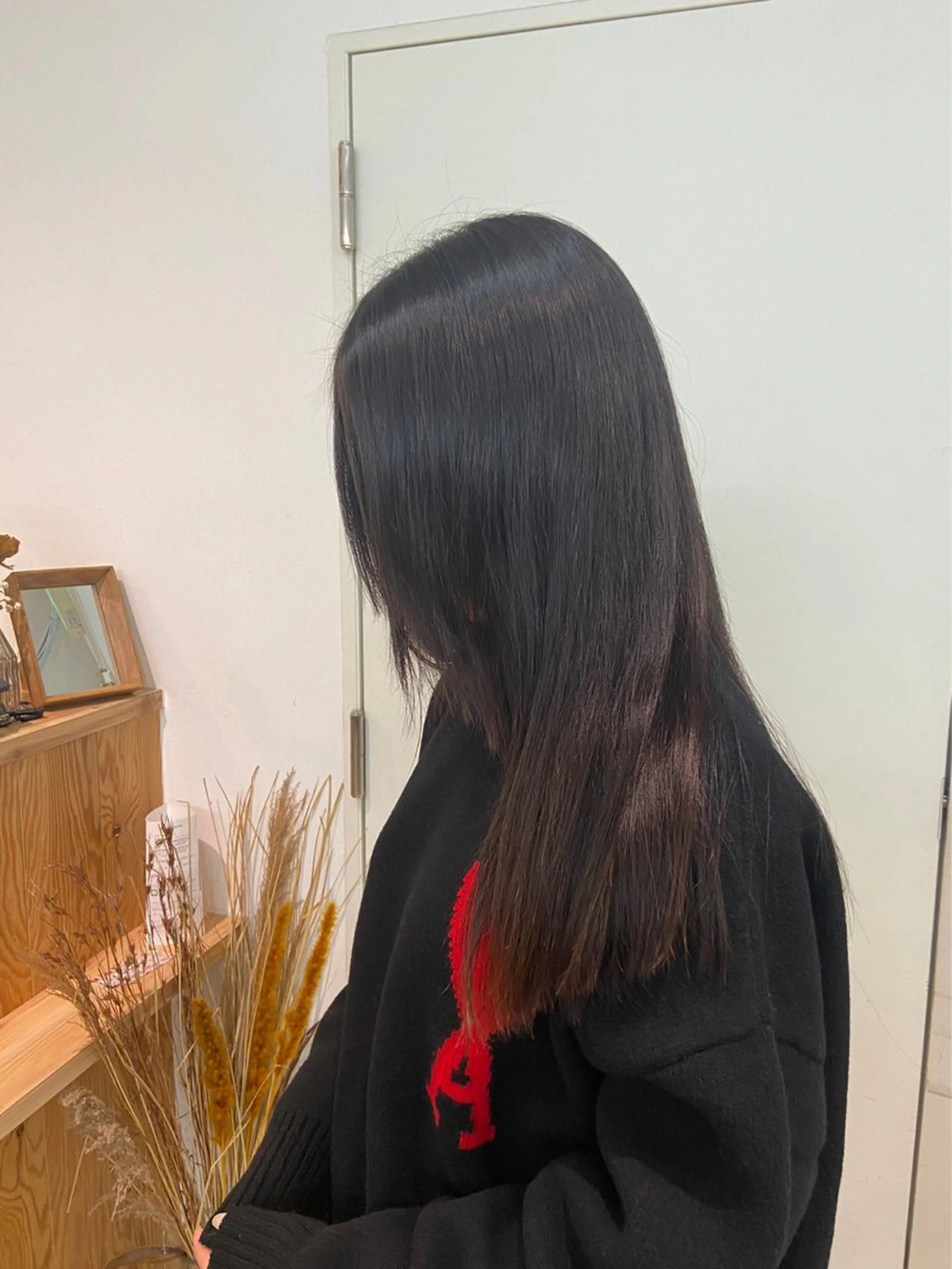 ロング 縮毛矯正 トリートメント 室谷 ゆりあのヘアスタイル