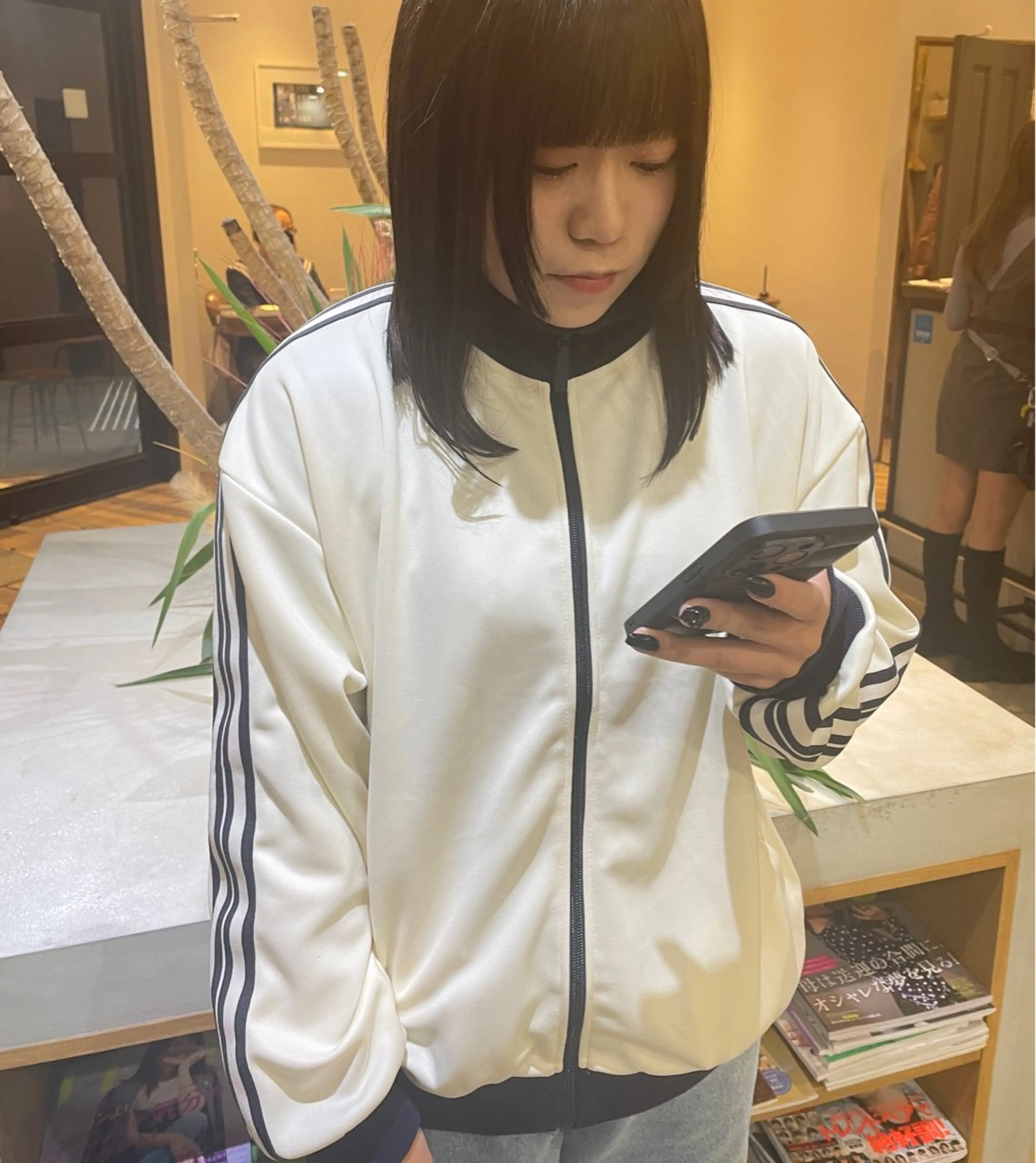 セミロング 透明感ニュアンス 柔らかstyle🤍のヘアスタイル