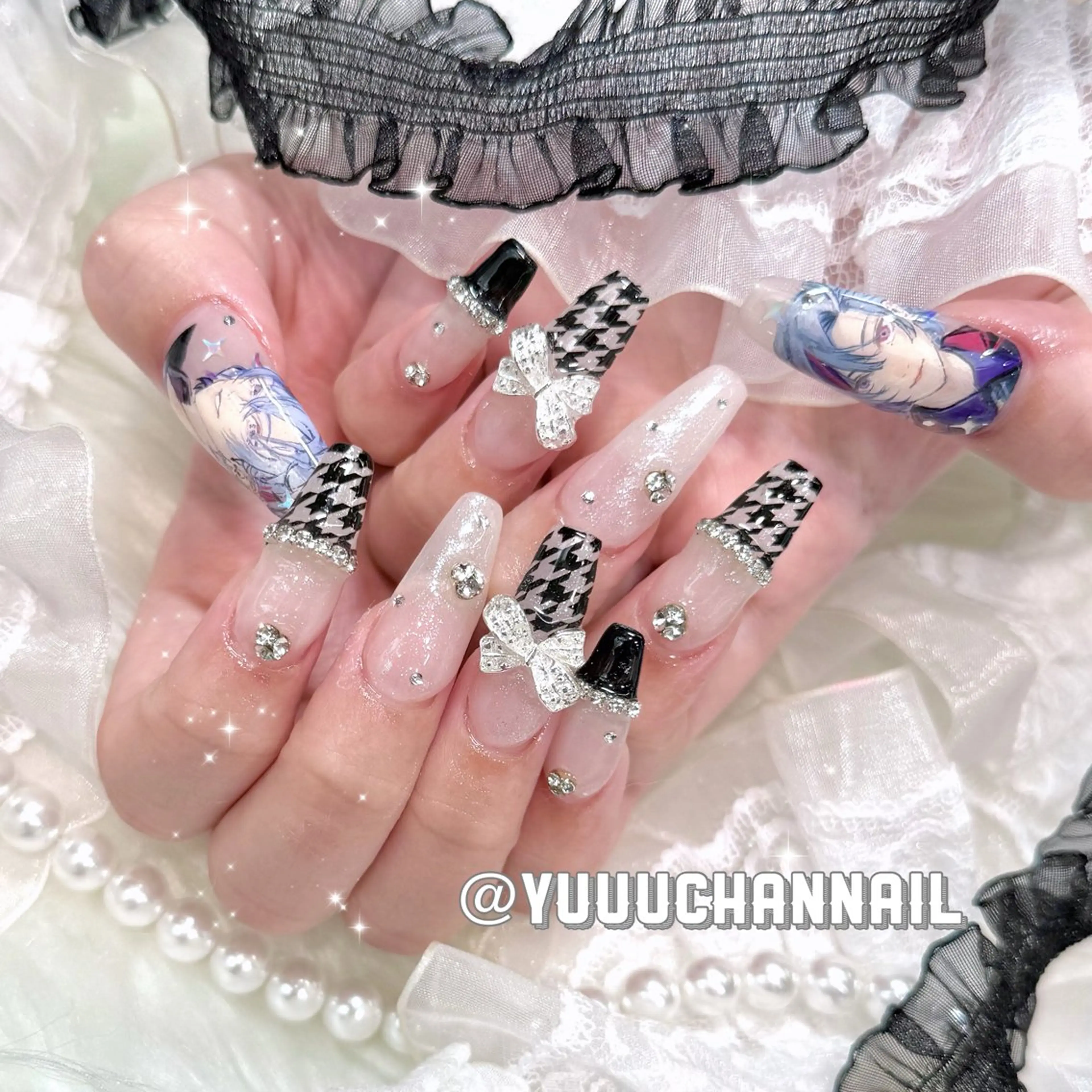 ネイル 痛ネイル🩷渋谷 🧸Yunaのネイルデザイン