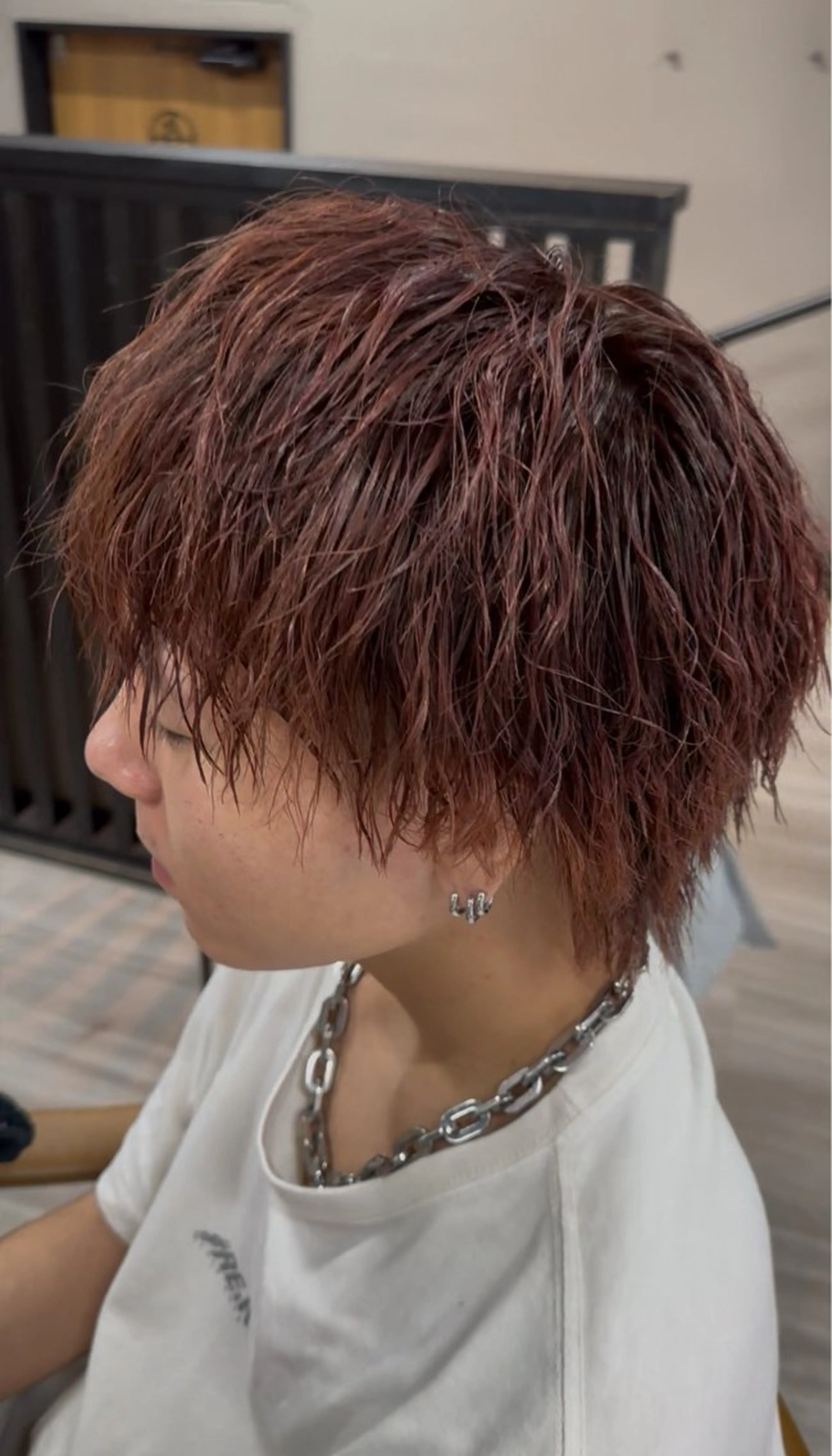 パーマ メンズ メンズパーマ メンズツイストパーマ ツイストパーマ カット パーマ arika オケシ　リョウダイのヘアスタイル