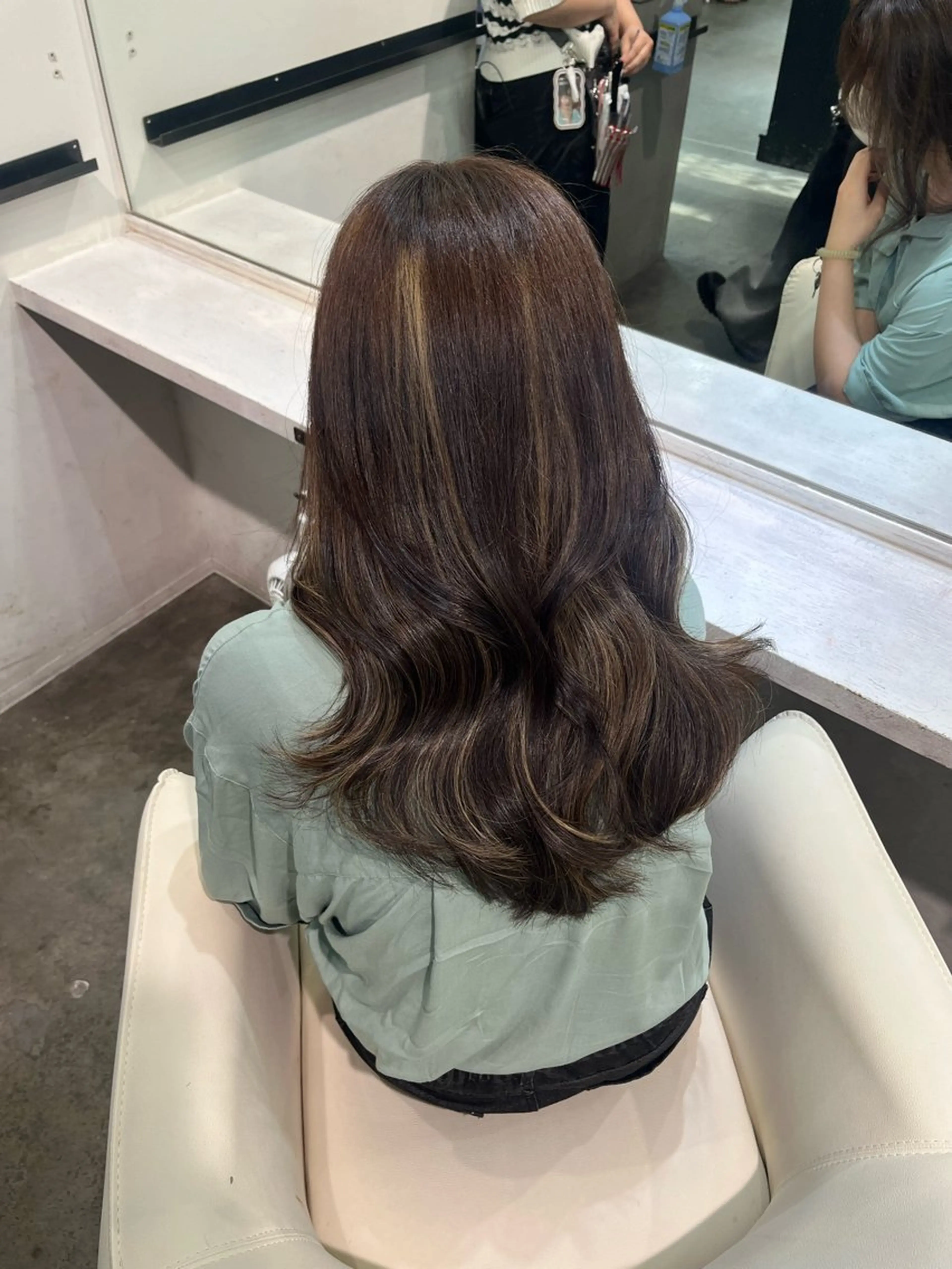 ロング カラー カット ヘアカラー トリートメント 🫧ナオ🫧 /韓国 ヘア/ マンツーマンのヘアスタイル